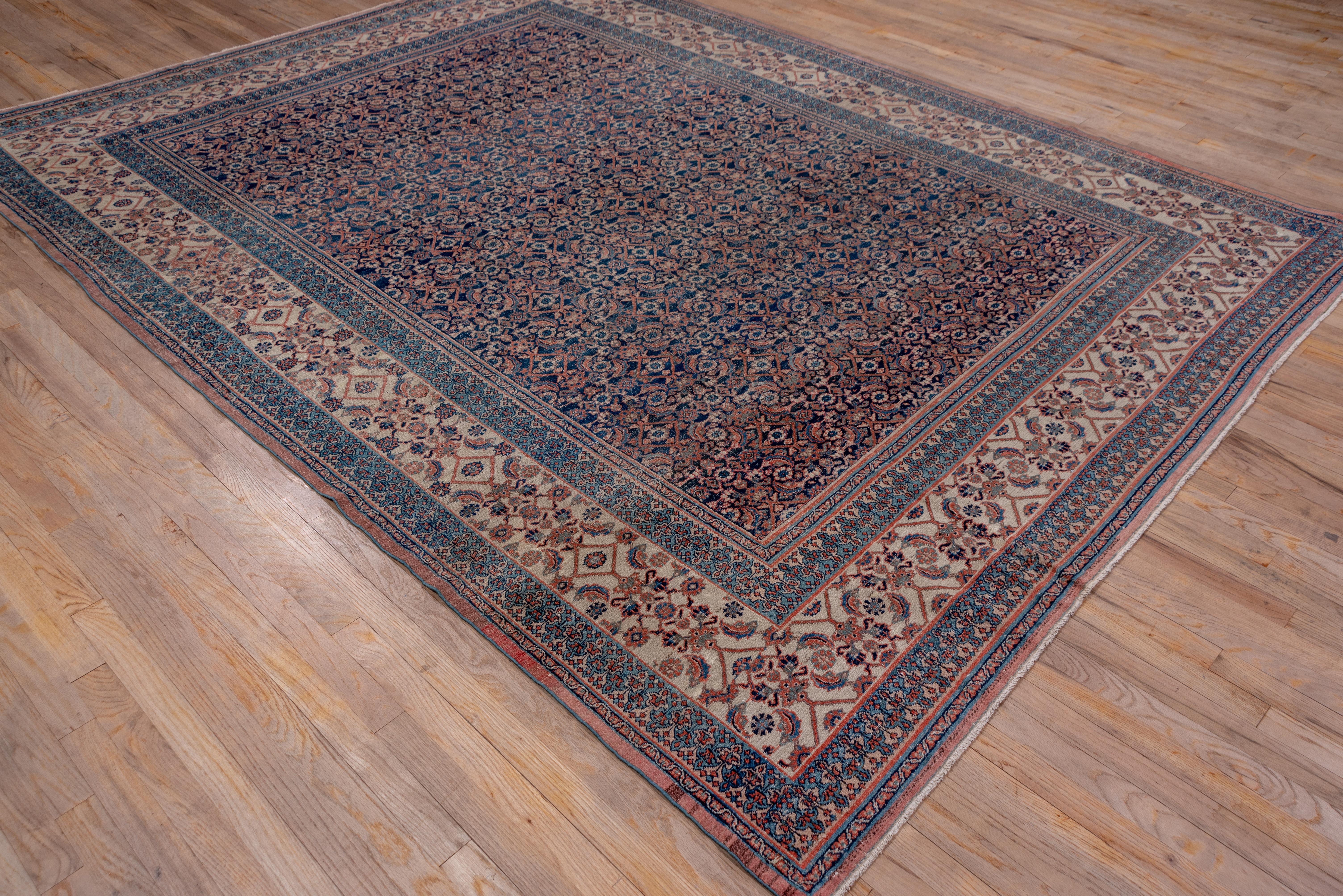 Antique Khorassan Carpet, circa 1910s, Shabby Chic In Good Condition For Sale In New York, NY