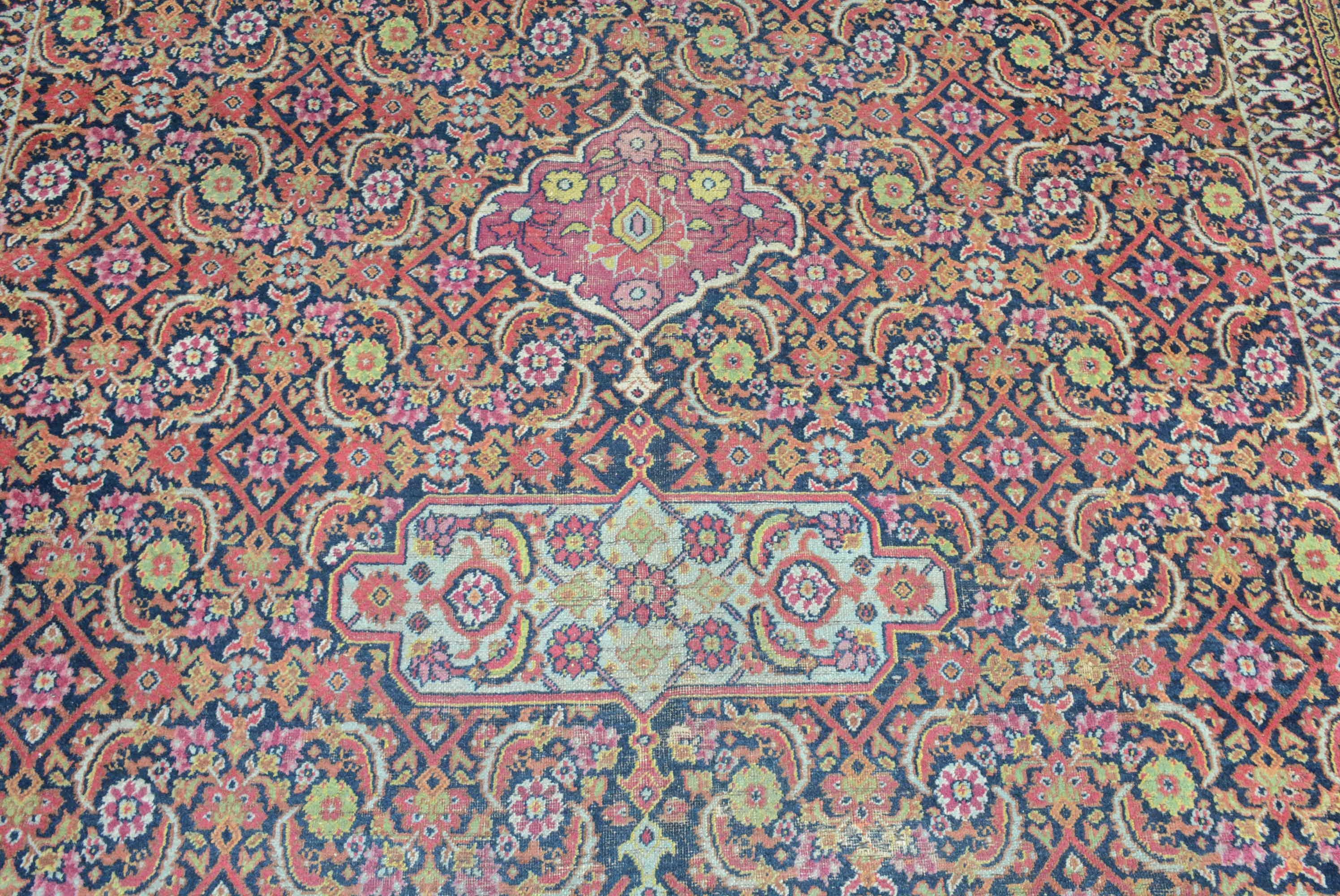 Woven Antique Khorassan Gallery Carpet For Sale