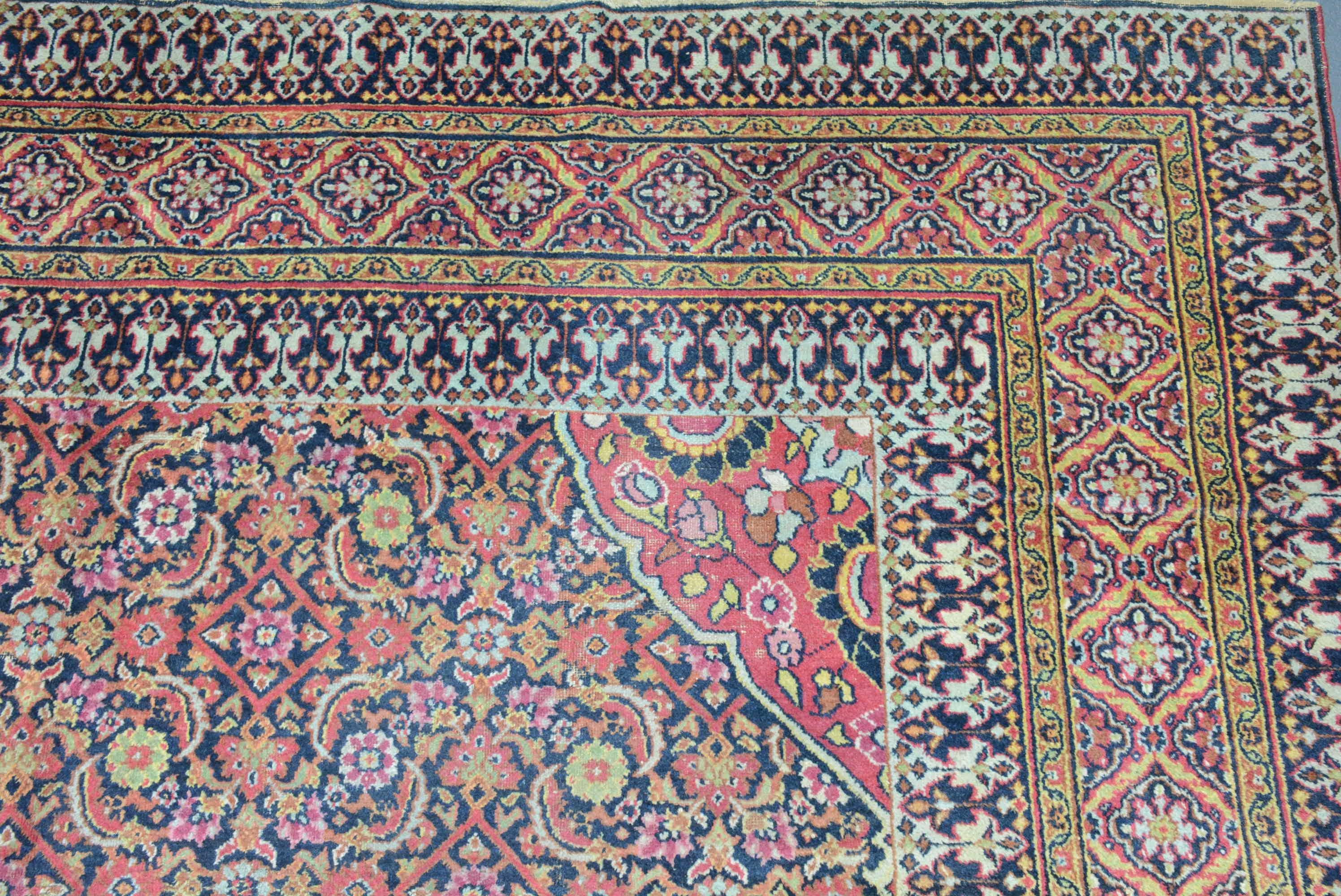 Antique Khorassan Gallery Carpet In Good Condition For Sale In Closter, NJ