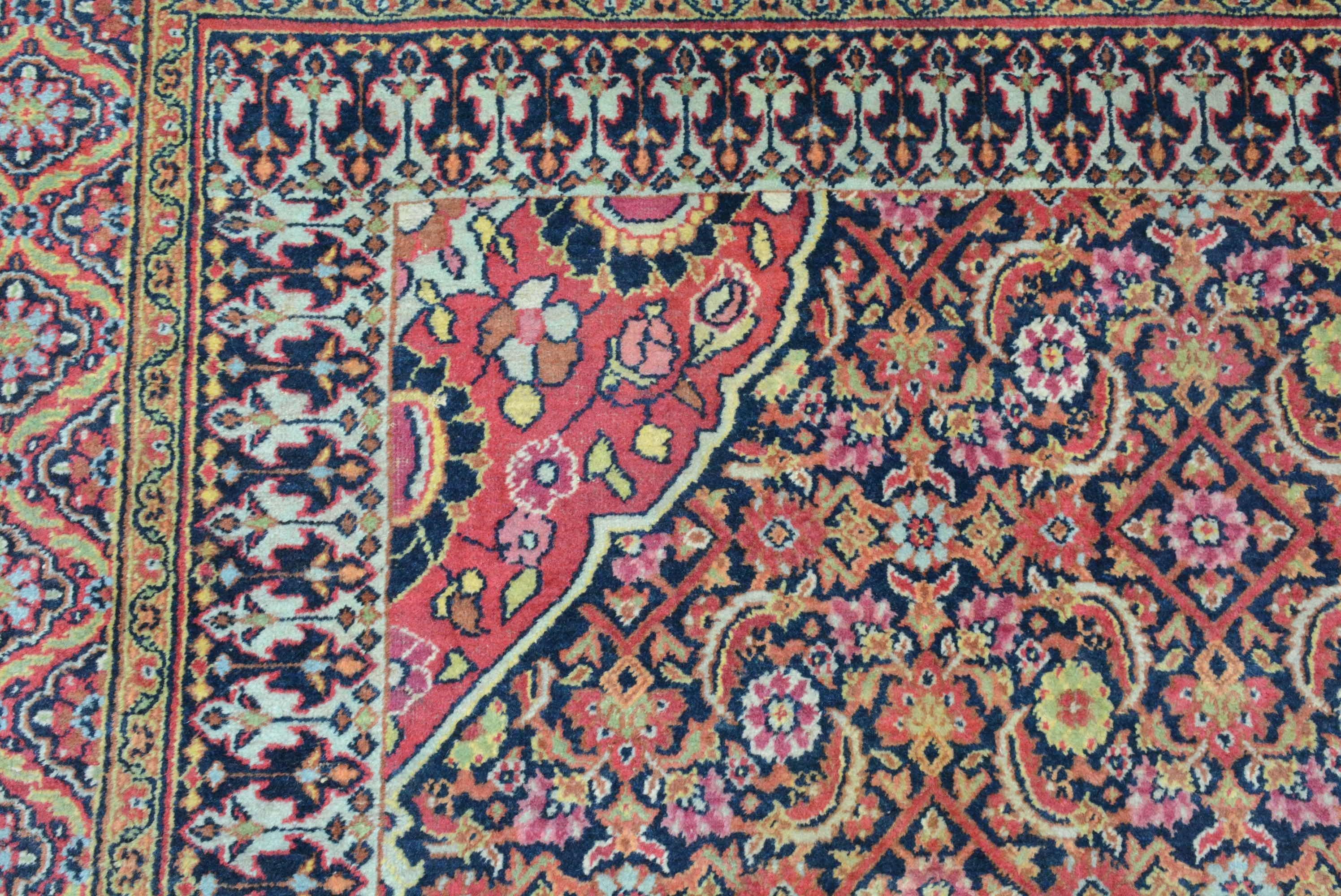 Wool Antique Khorassan Gallery Carpet For Sale