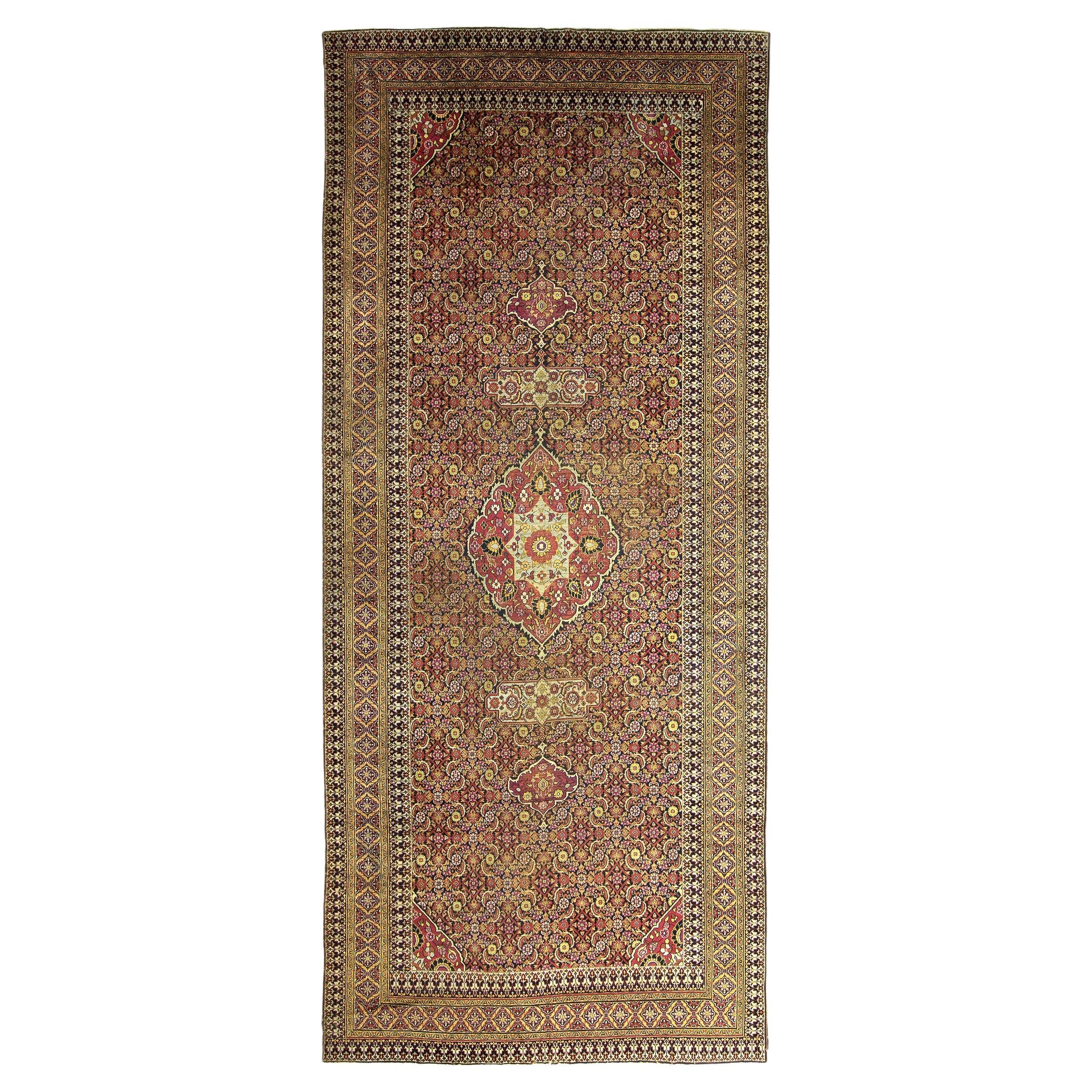 Antique Khorassan Gallery Carpet For Sale