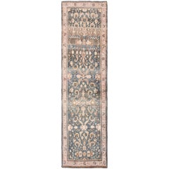 Antique Khorassan Persian Runner Rug. Size: 3 ft 6 in x 12 ft 10 in