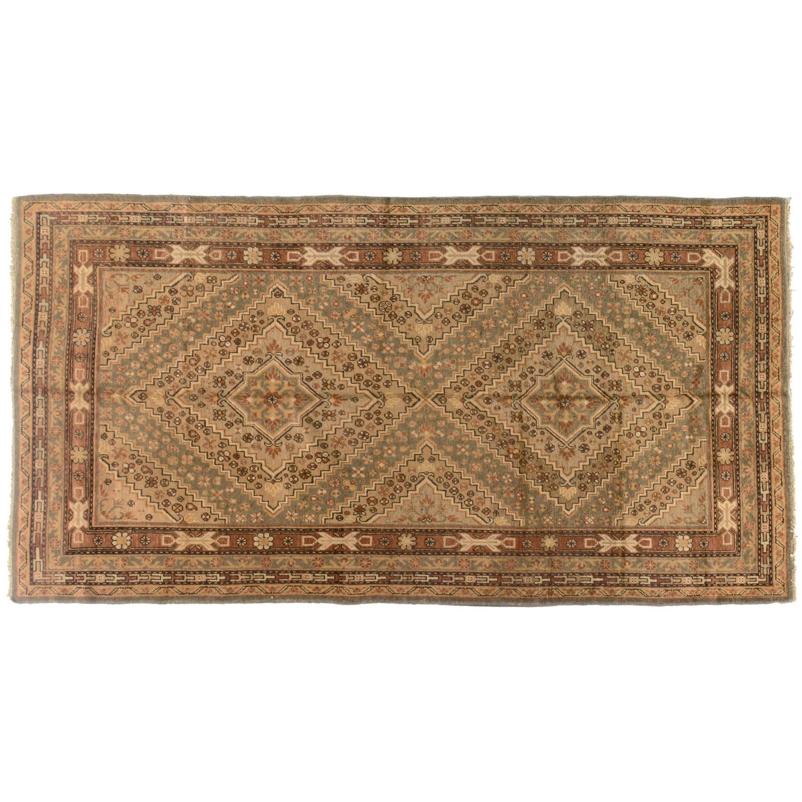 Chinese Antique Khotan Area Rug For Sale