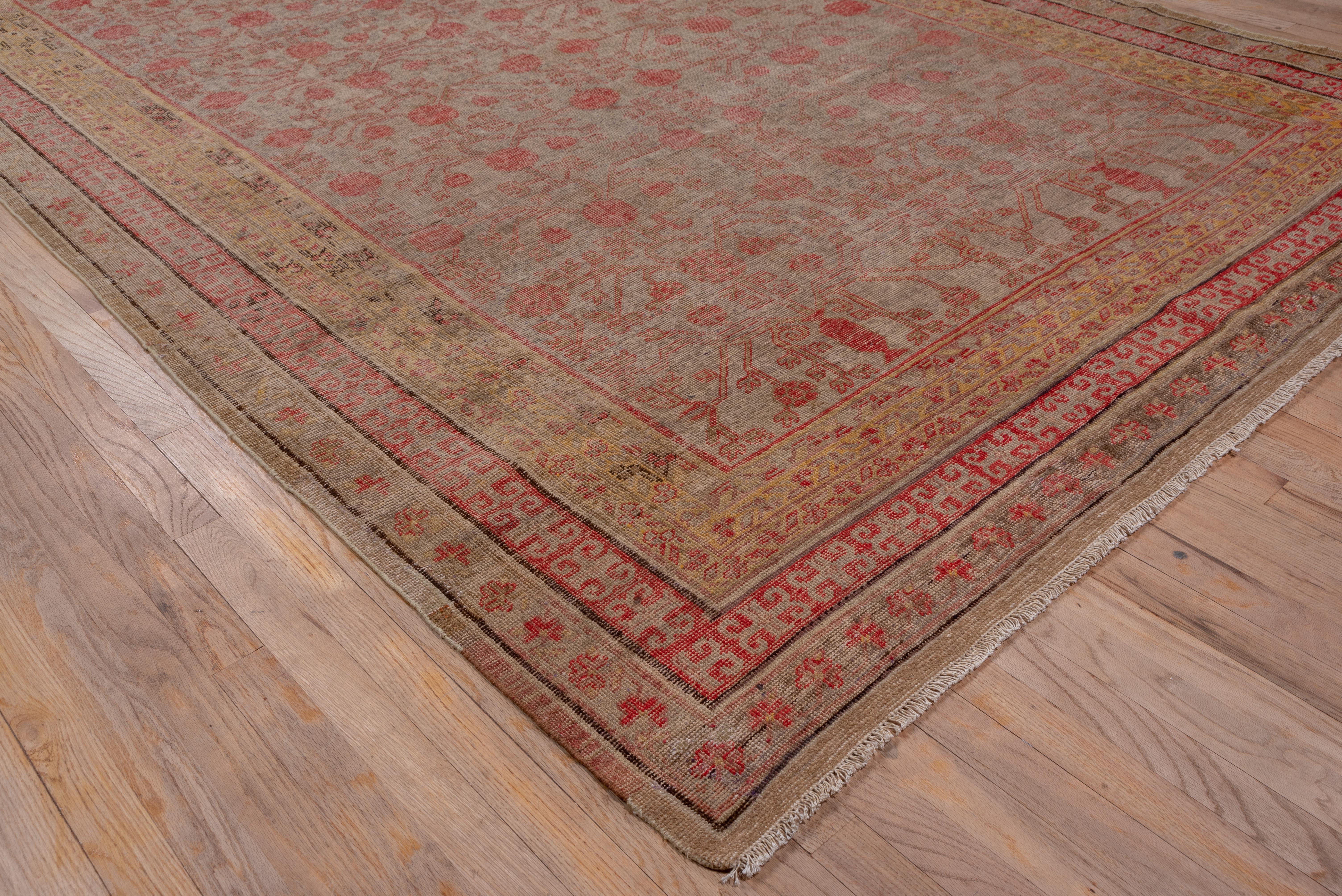 Early 20th Century Antique Khotan Carpet, circa 1910s For Sale