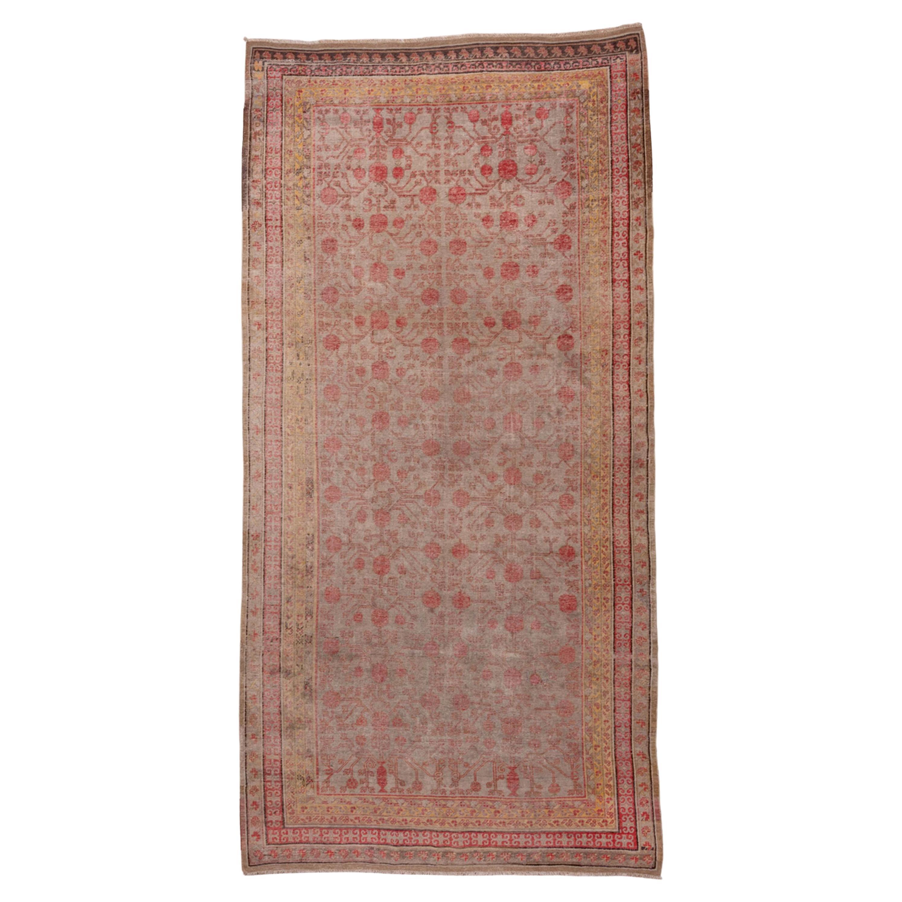 Antique Khotan Carpet, circa 1910s For Sale
