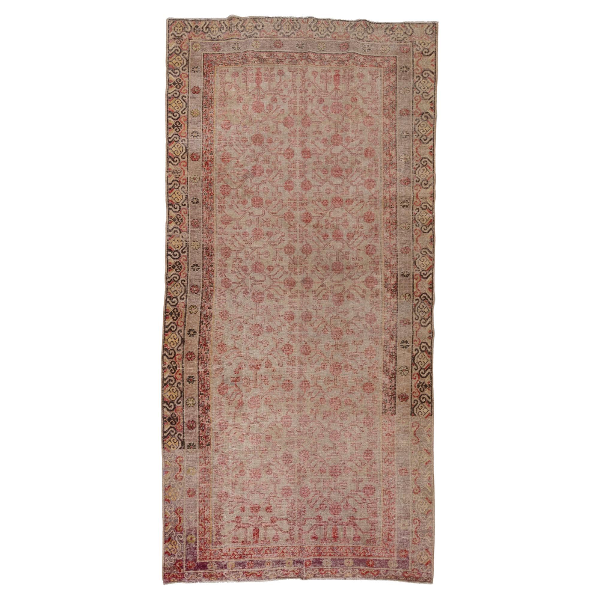 Tapis de galerie antique Khotan