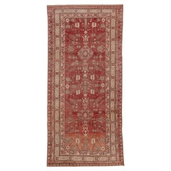 Antique Khotan Gallery Rug, Red & Orange Allover Field, Circa 1920s