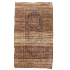 Antique Khotan Main Rug with Mandala and Moon Shaped Roundels