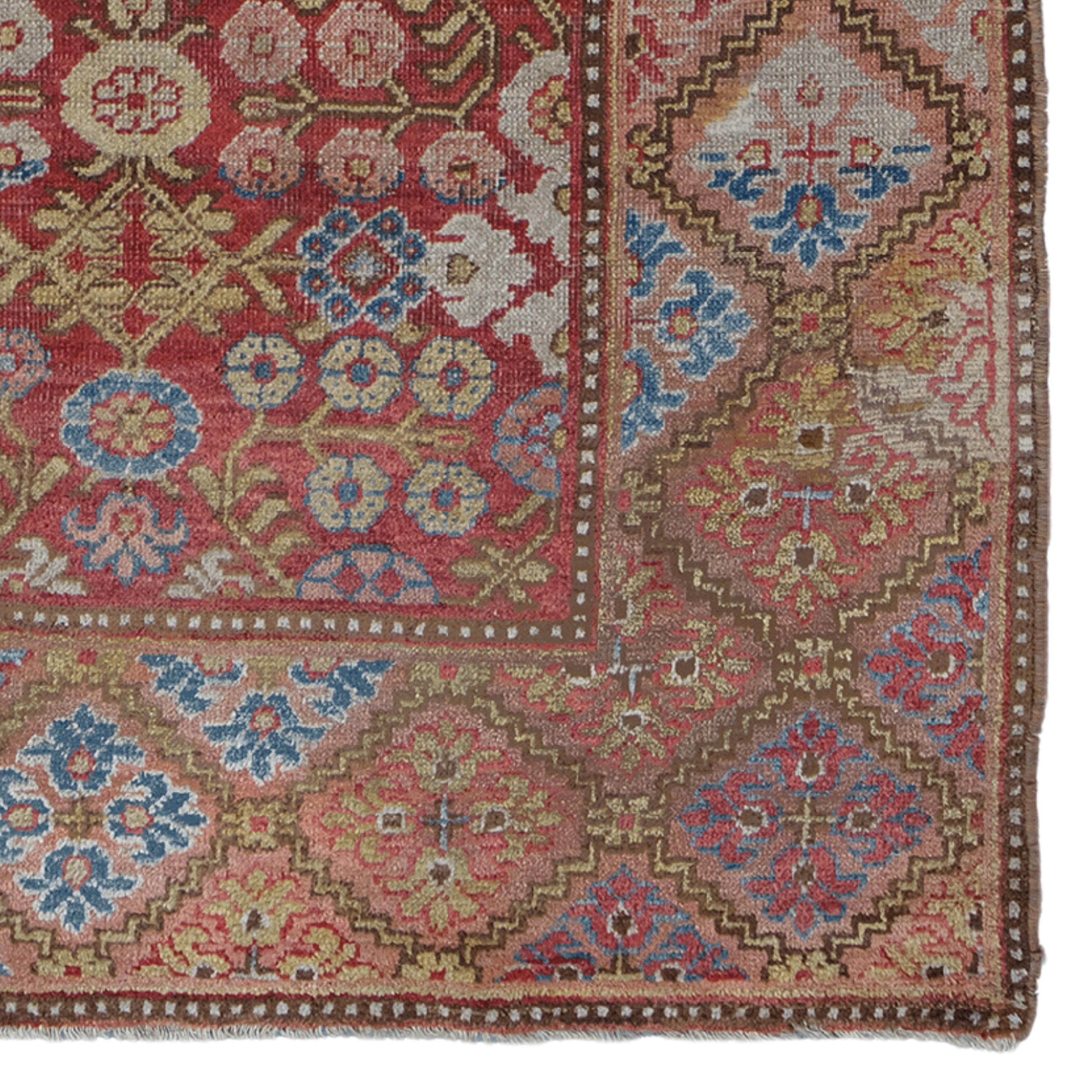 Antiker Khotan-Teppich - Khotan-Teppich aus dem 19. Jahrhundert, antiker asiatischer Teppich, antiker Teppich (Wolle) im Angebot