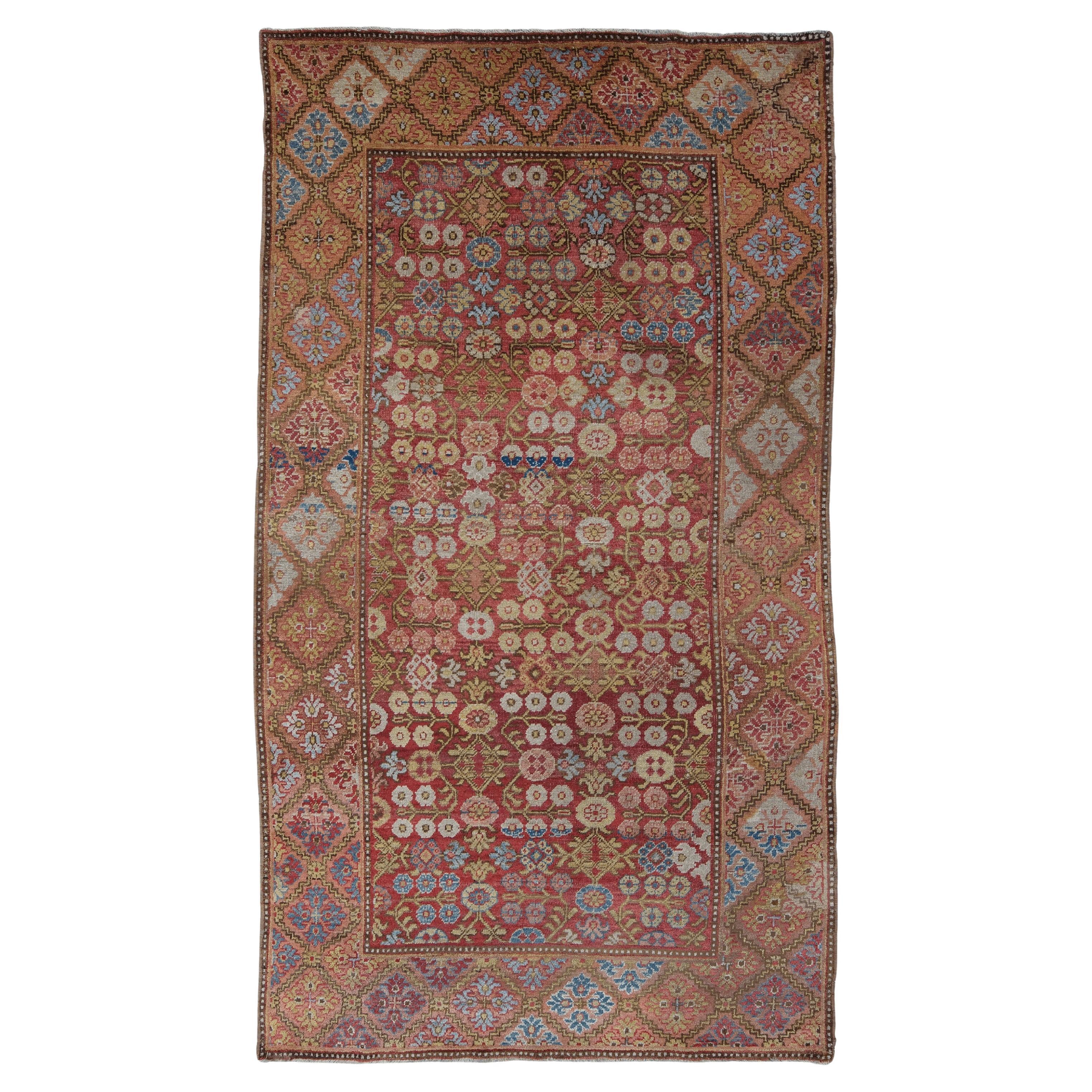 Antiker Khotan-Teppich - Khotan-Teppich aus dem 19. Jahrhundert, antiker asiatischer Teppich, antiker Teppich