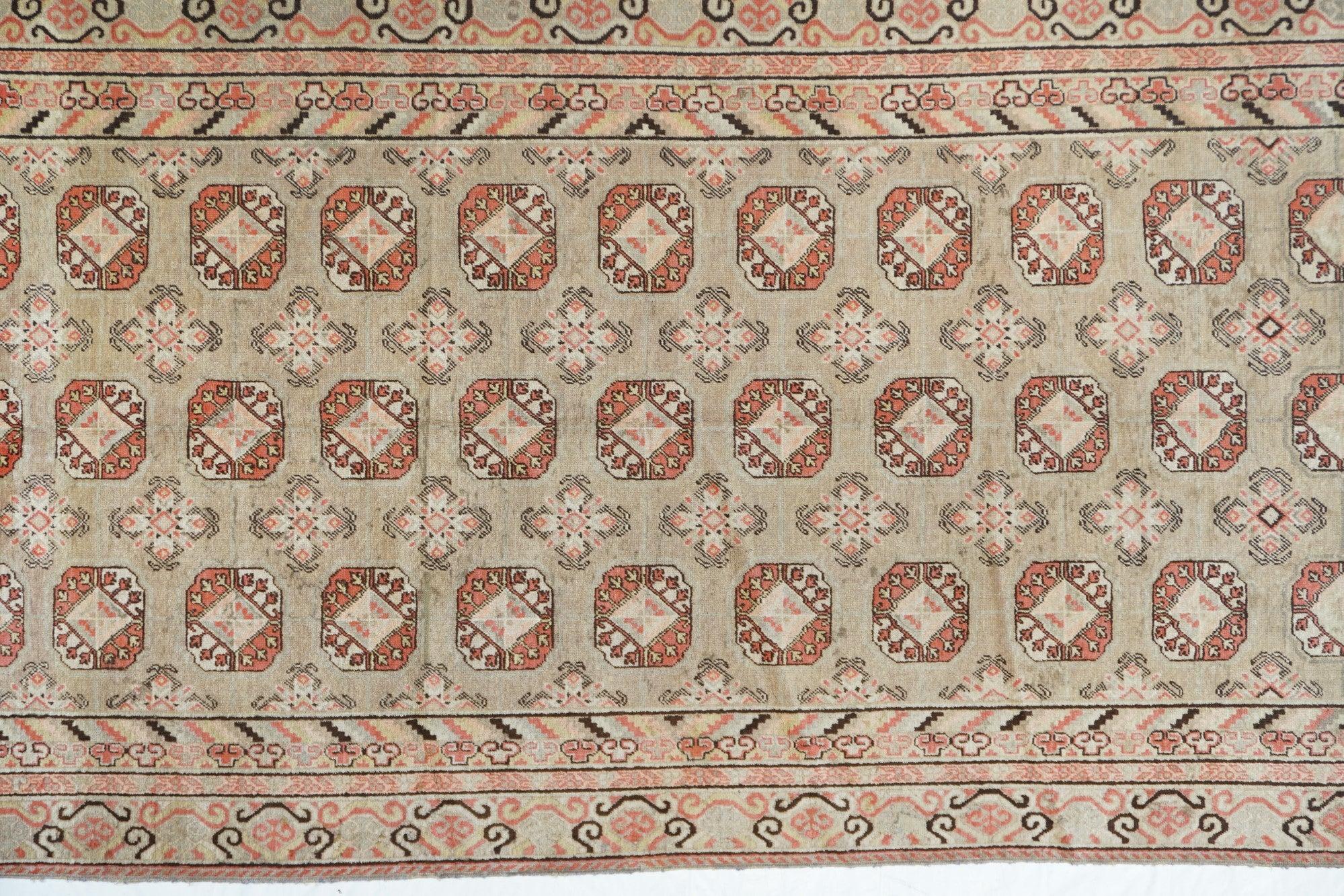 Turkmen Antique Khotan Rug 6'1'' x 12'4'' For Sale