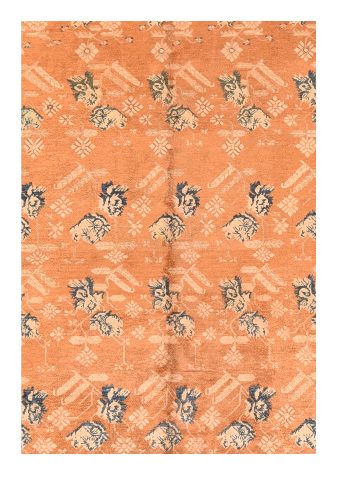 Tapis antique Khotan 7'6 x 13'0 Bon état - En vente à New York, NY