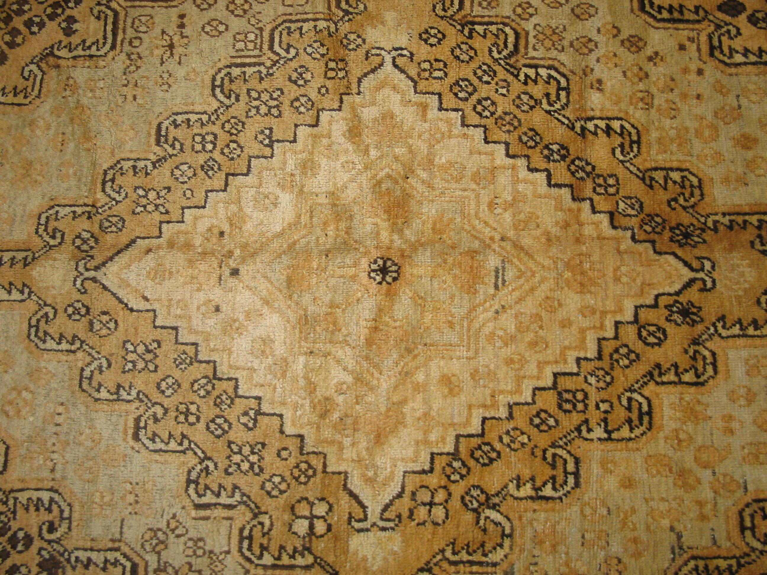 1930s Central Asian Khotan Carpet ( 7'9