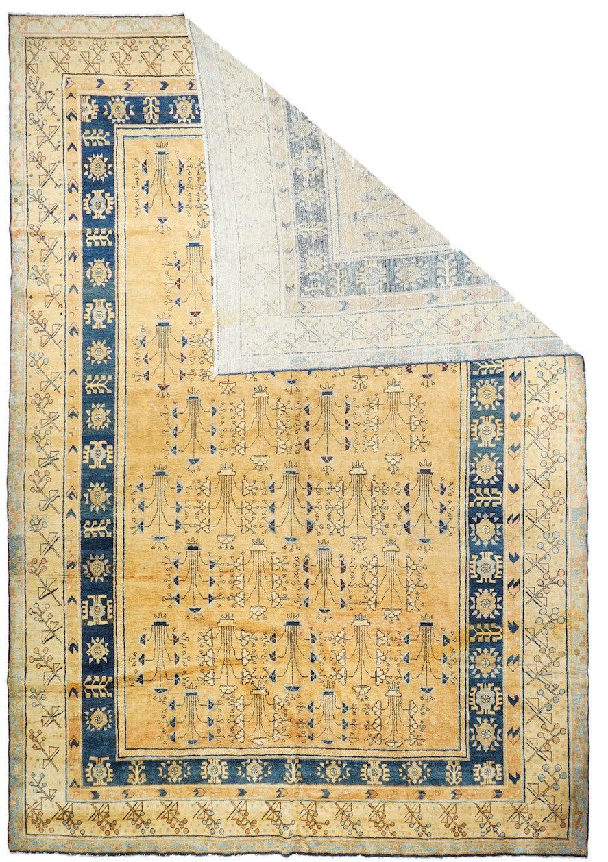 Antique Khotan Rug 8'10'' x 13'5''.
  