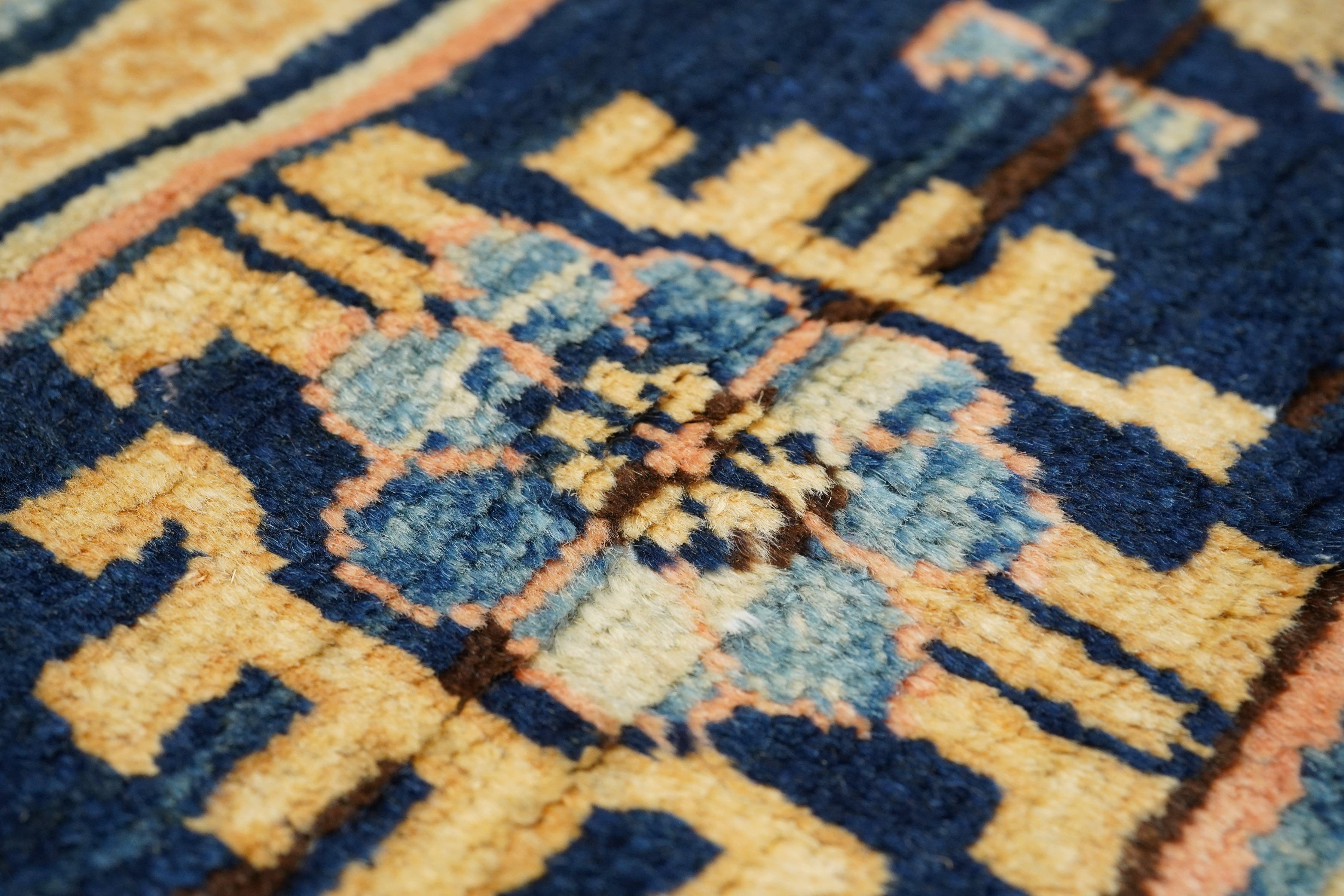 Wool Antique Khotan Rug 8'10'' x 13'5'' For Sale