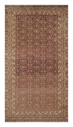 Antiker antiker Khotan-Teppich mit Granatapfelmuster in Beige, Braun und Rot von Teppich & Kelim