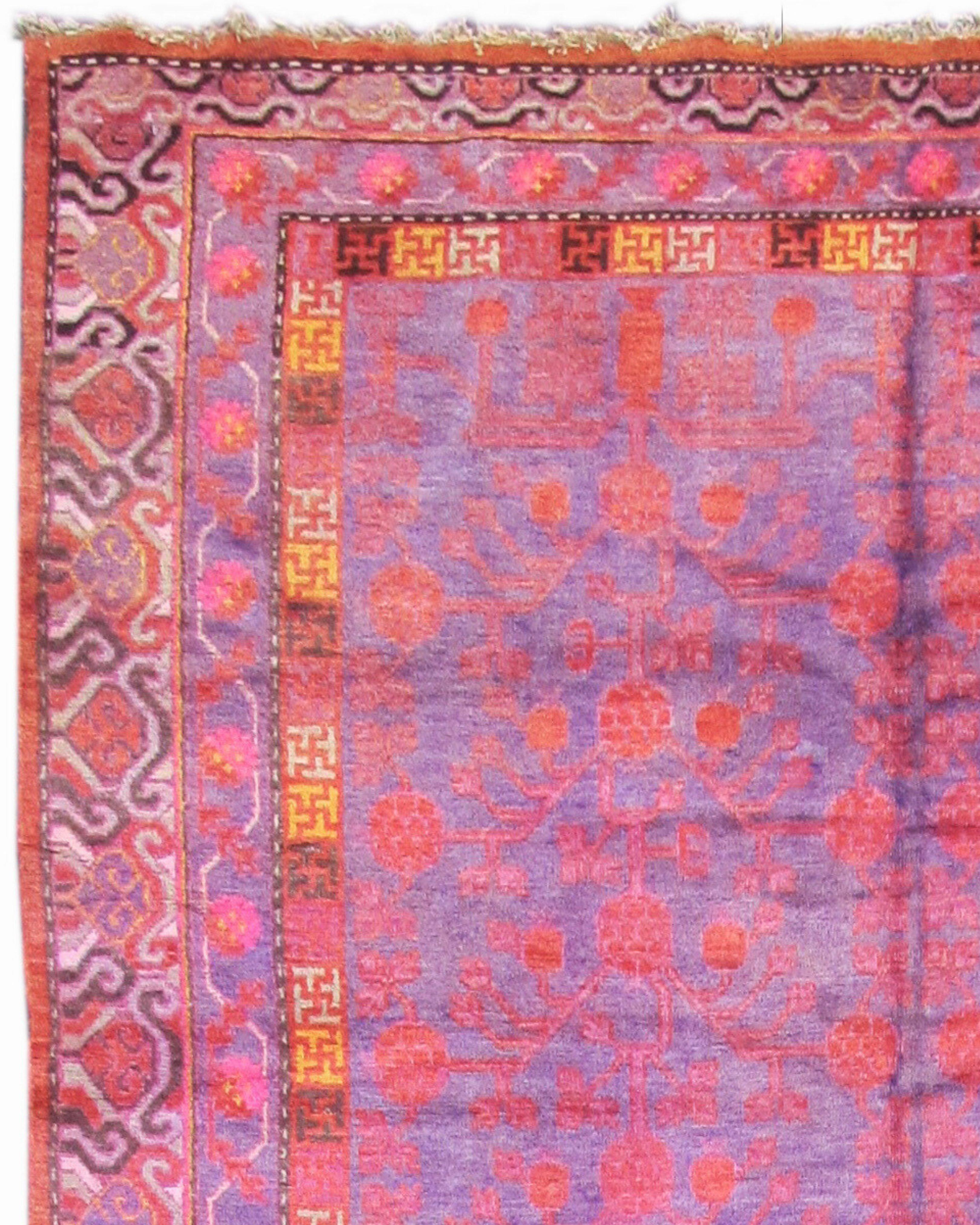 Wool Antique Khotan Rug, Early 20th Century For Sale
