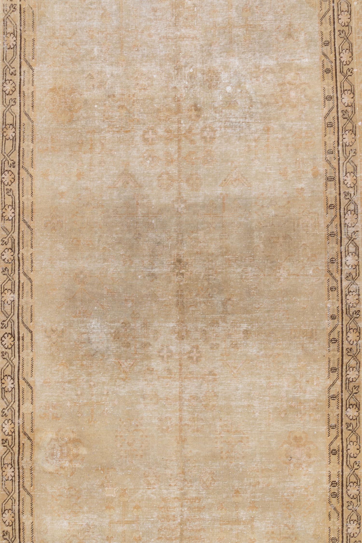 Fantastic antique Khotan runner with a simple aesthetic and lovely patina.