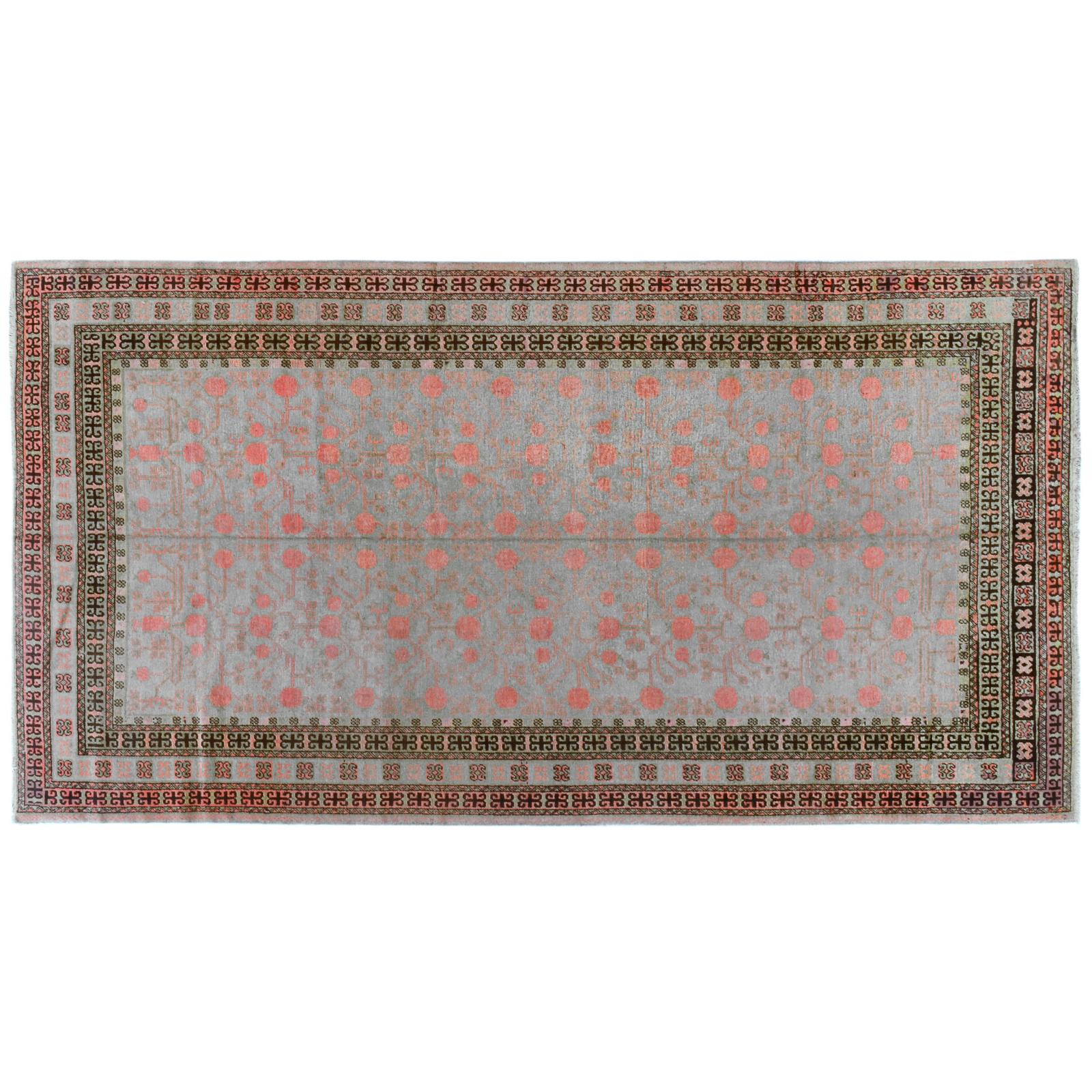 Chinese Antique Khotan Rug For Sale