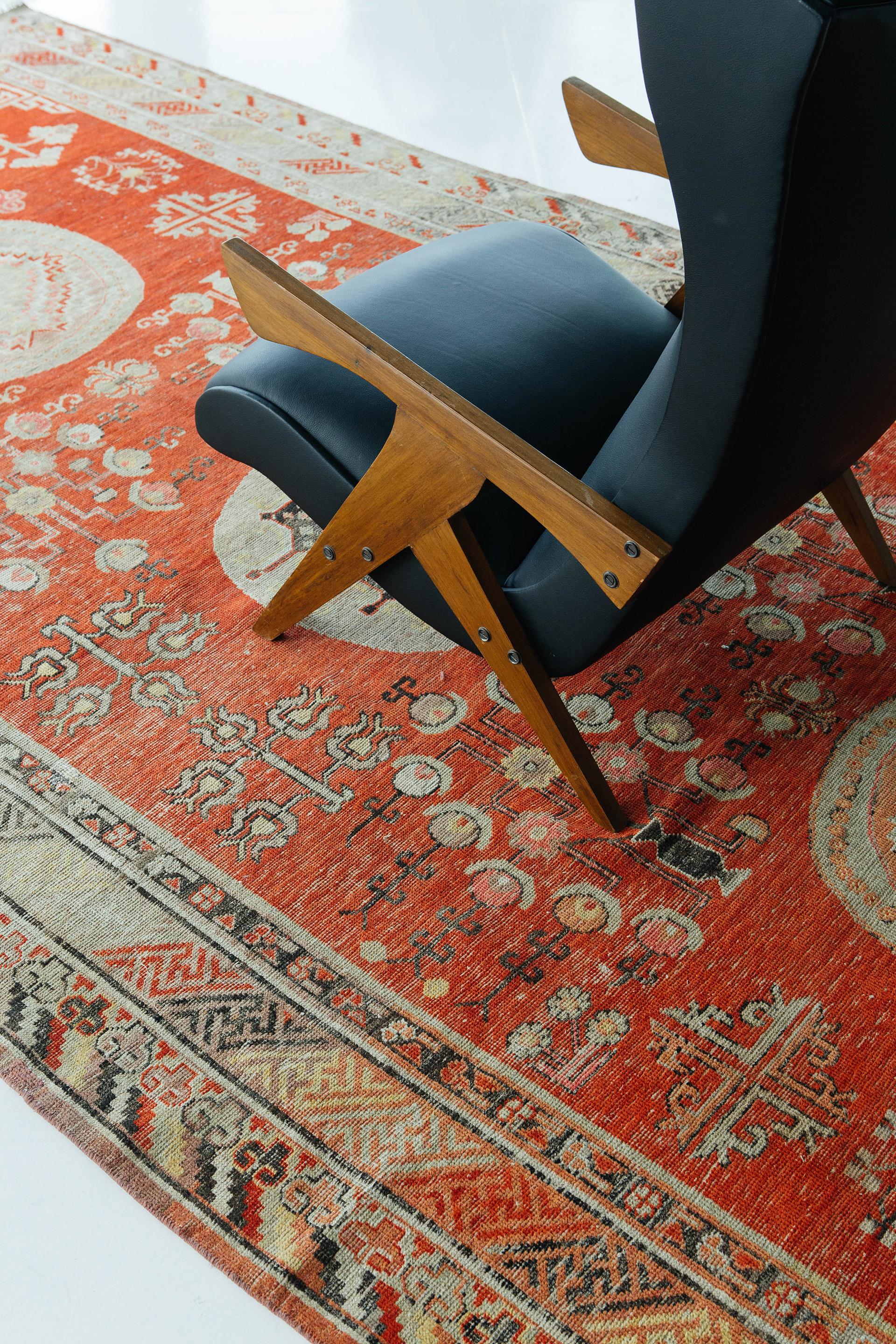 Centrasiatique Tapis Khotan ancien en vente