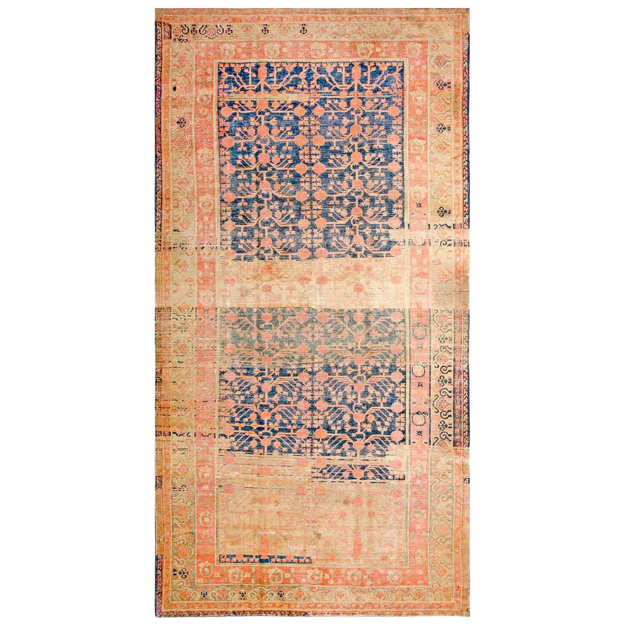 Early 20th Century Central Asian Khotan Carpet ( 7'4" x 14'4" - 223 x 437 ) For Sale
