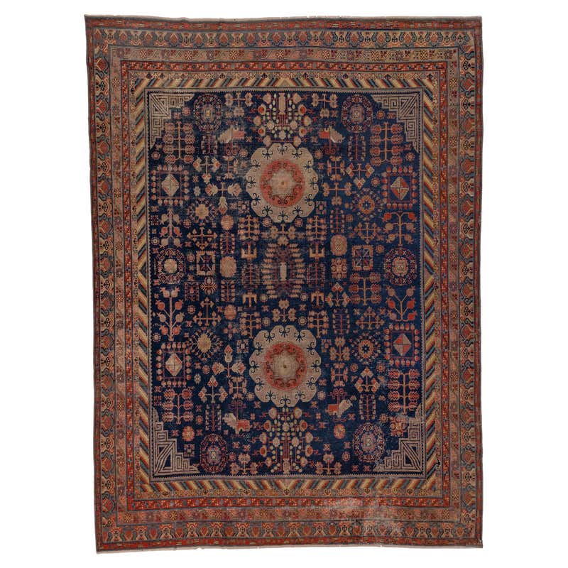 Antique Qashqai Tribal Rug For Sale at 1stDibs