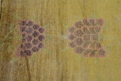 Antique Khotan Rug with Lotus Flower Pattern