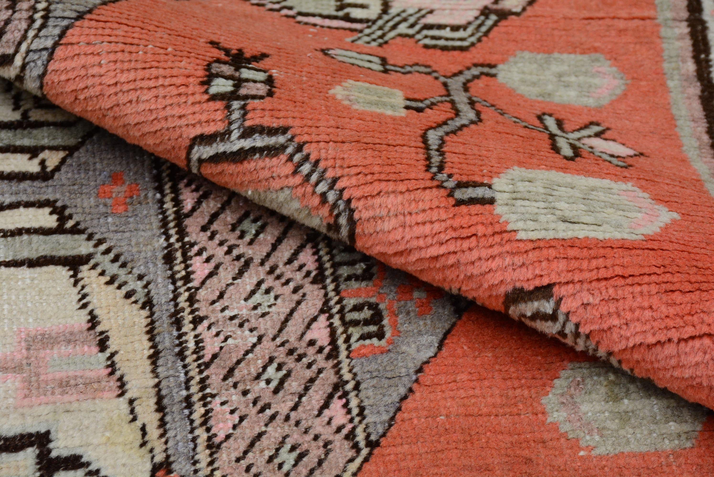 Antique Khotan Rug with Vase Pattern For Sale 1