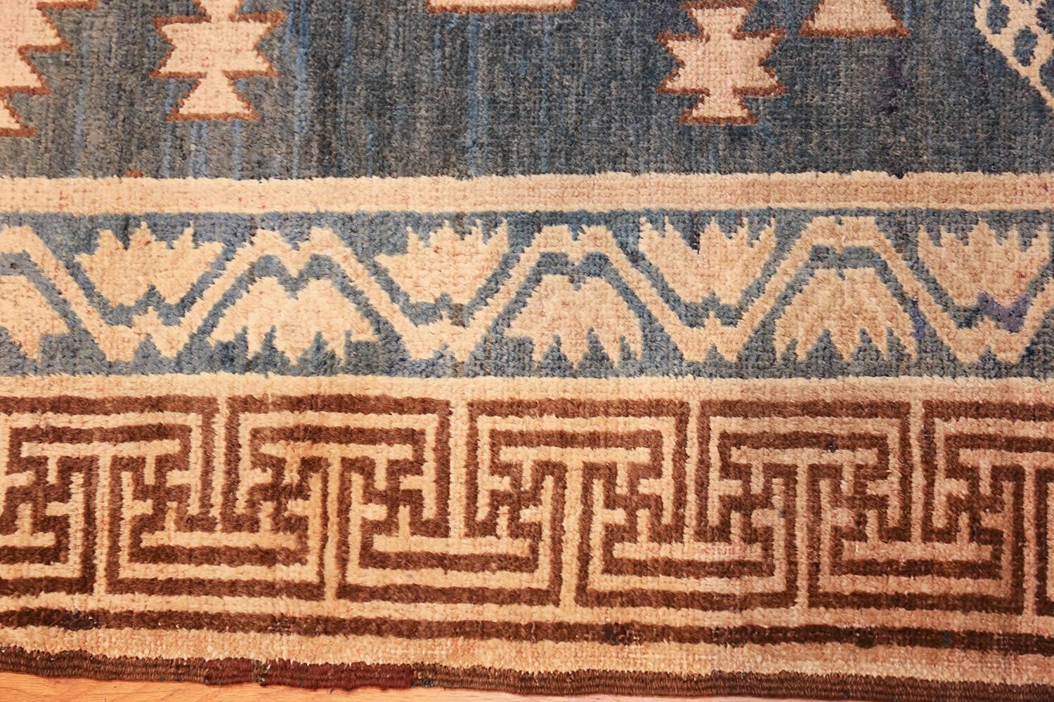 Turkmen Nazmiyal Collection Antique Khotan Runner Carpet. Size: 4 ft x 11 ft 