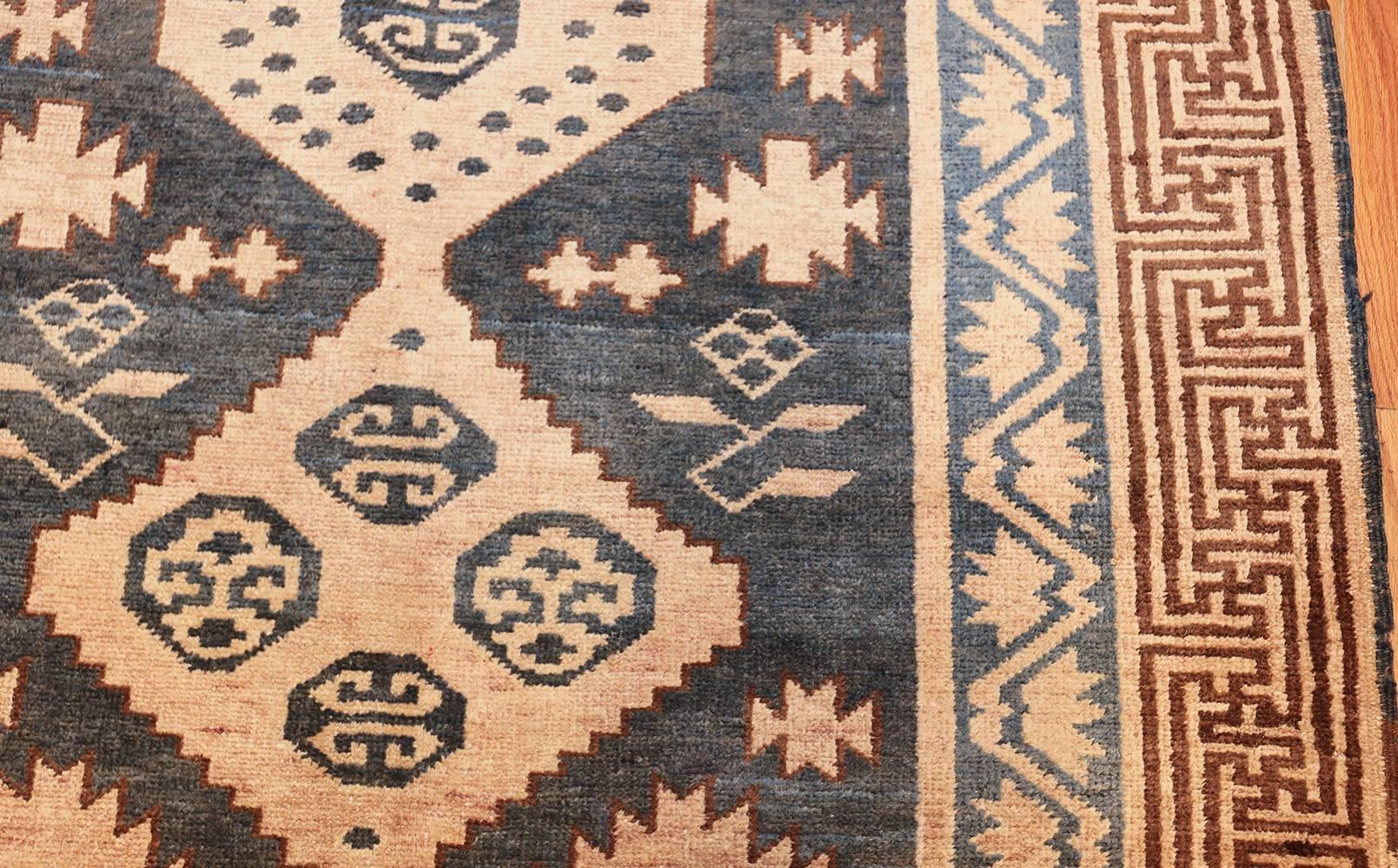 20th Century Nazmiyal Collection Antique Khotan Runner Carpet. Size: 4 ft x 11 ft 