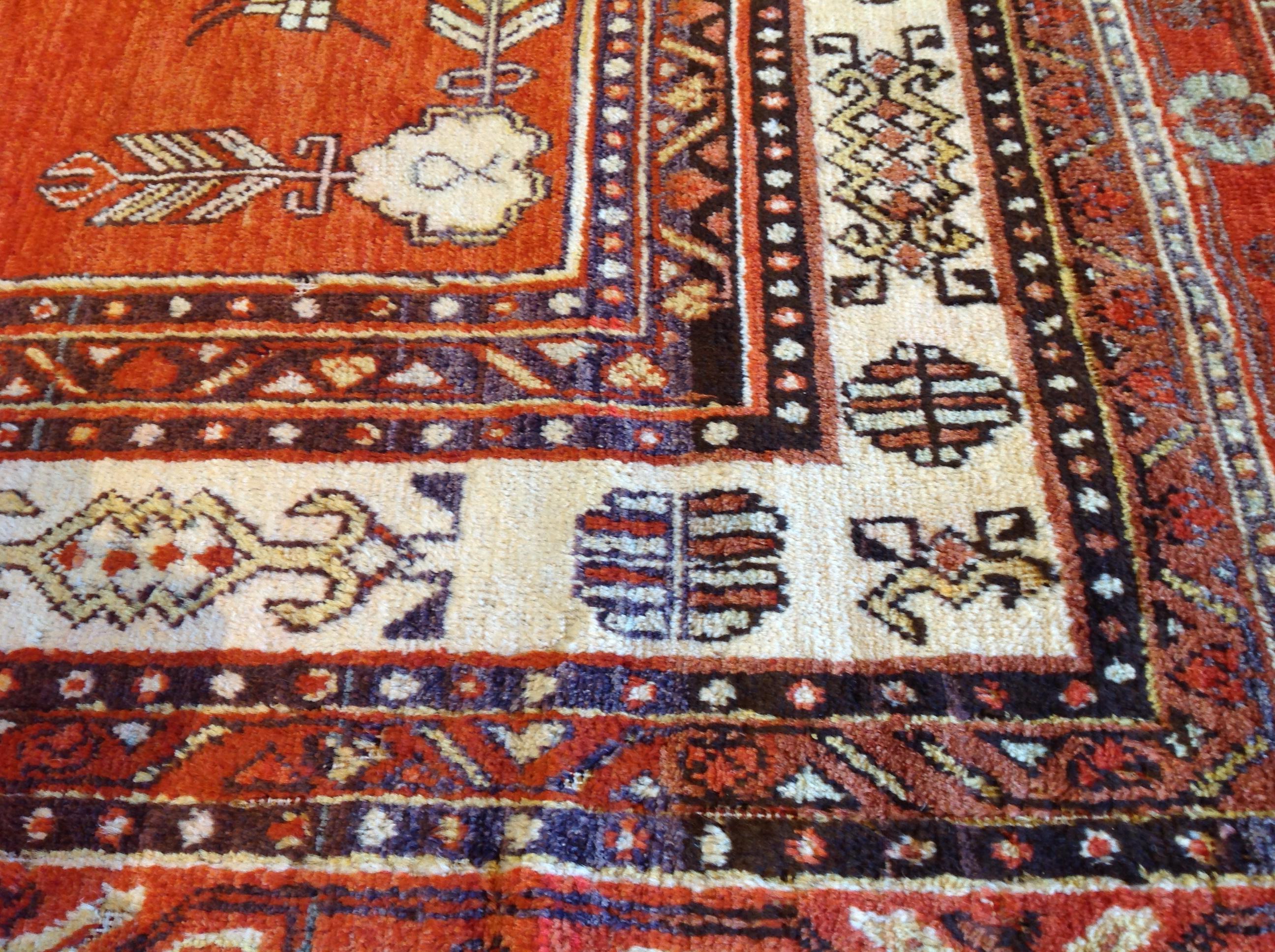 Wool Antique Khotan Runner For Sale