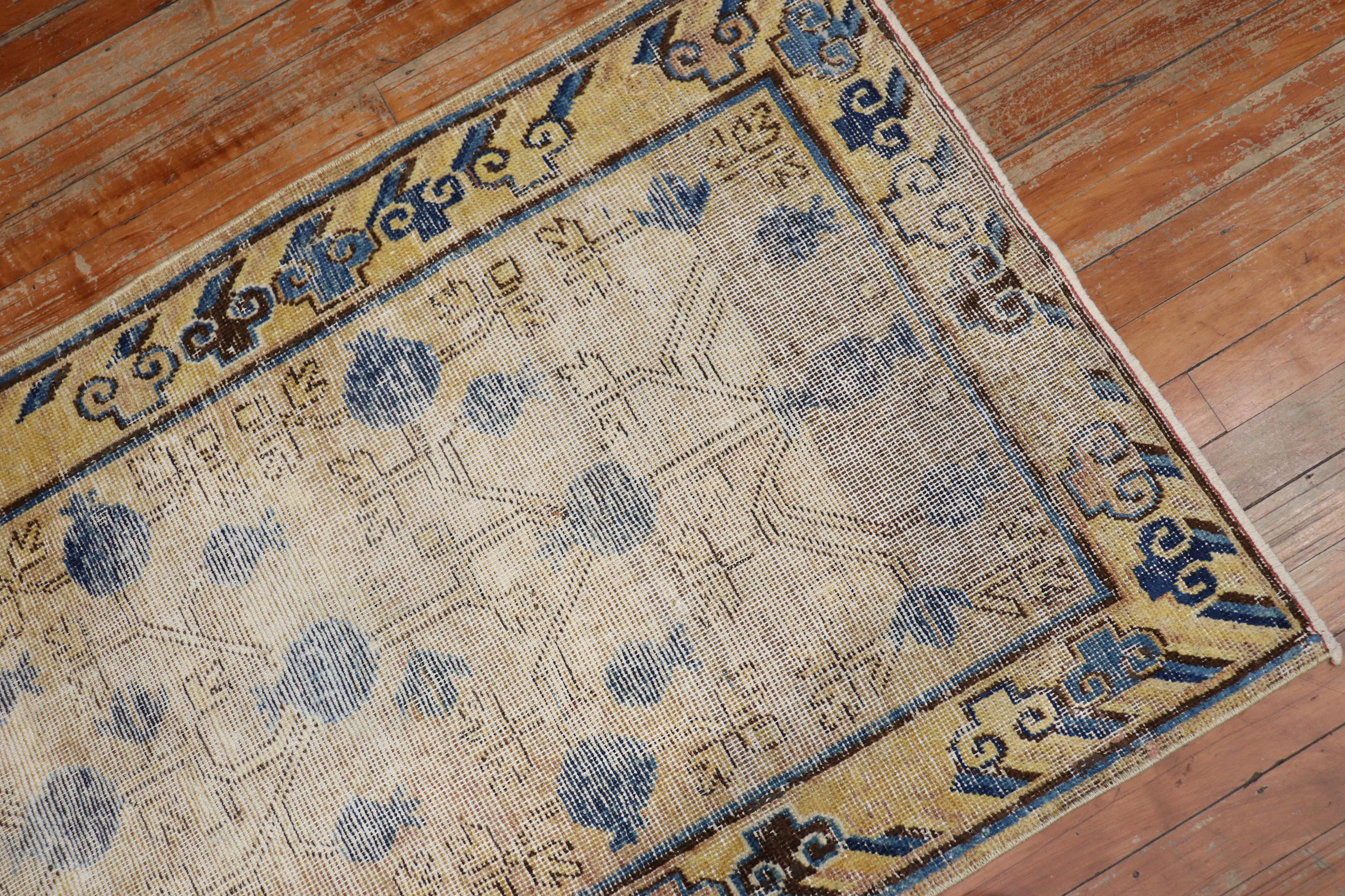 Tapis de couloir antique Khotan en vente 1