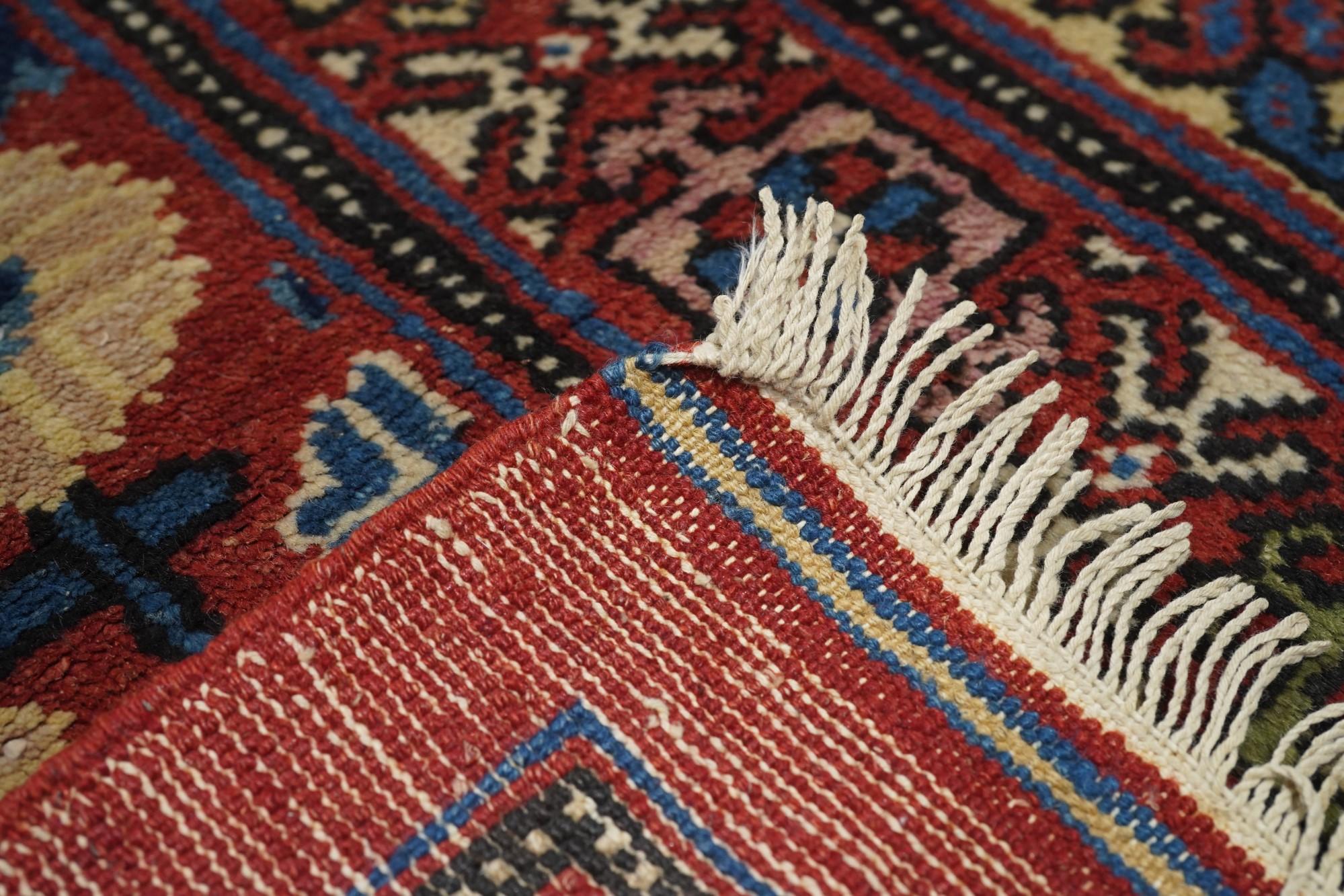 Khotan Samarghand-Teppich im Vintage-Stil 4'4'' x 7'4'' im Angebot 3