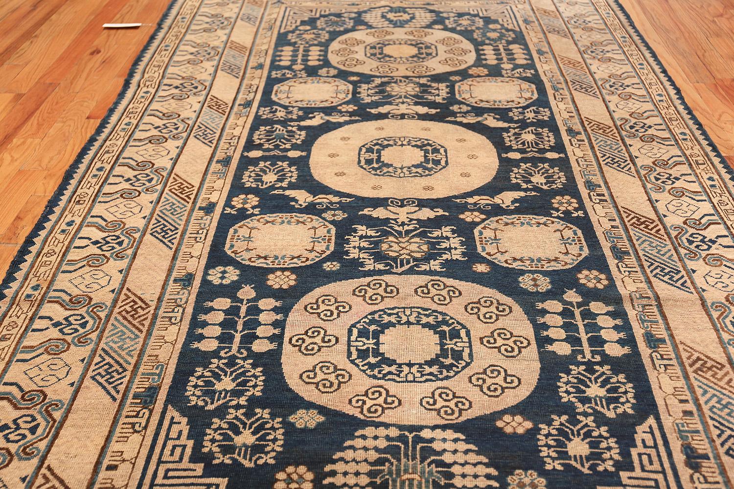 19th Century Nazmiyal Collection Antique Khotan Samarkand Oriental Rug. 6 ft x 12 ft 3 in