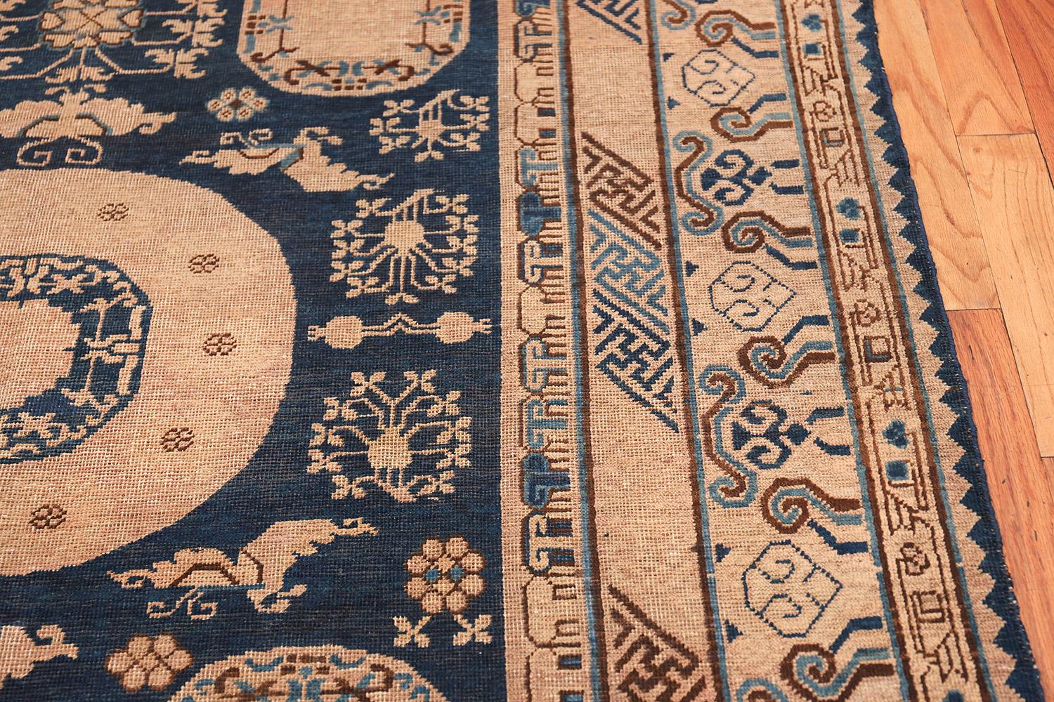 Nazmiyal Collection Antique Khotan Samarkand Oriental Rug. 6 ft x 12 ft 3 in 2
