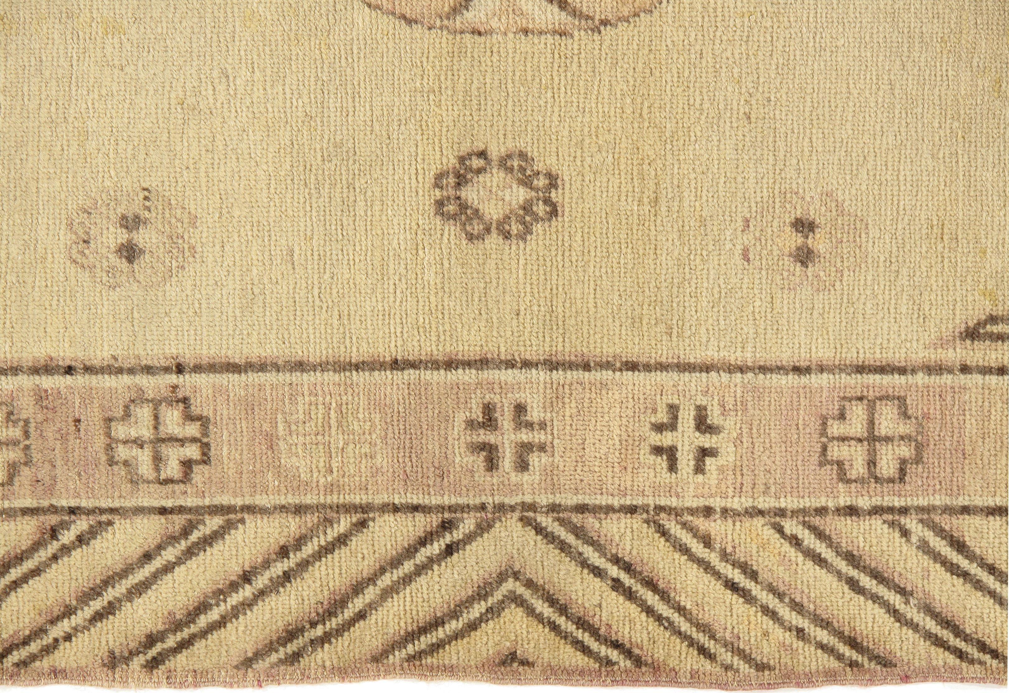 Antiker Khotan Samarkand-Teppich  4'6 x 6'6 Zoll (Chinesisch) im Angebot