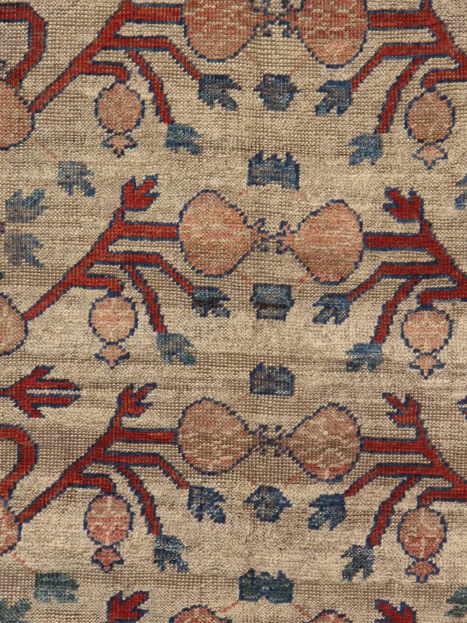 Chinese Antique Khotan Samarkand Rug, 6'3 x 12'3 For Sale