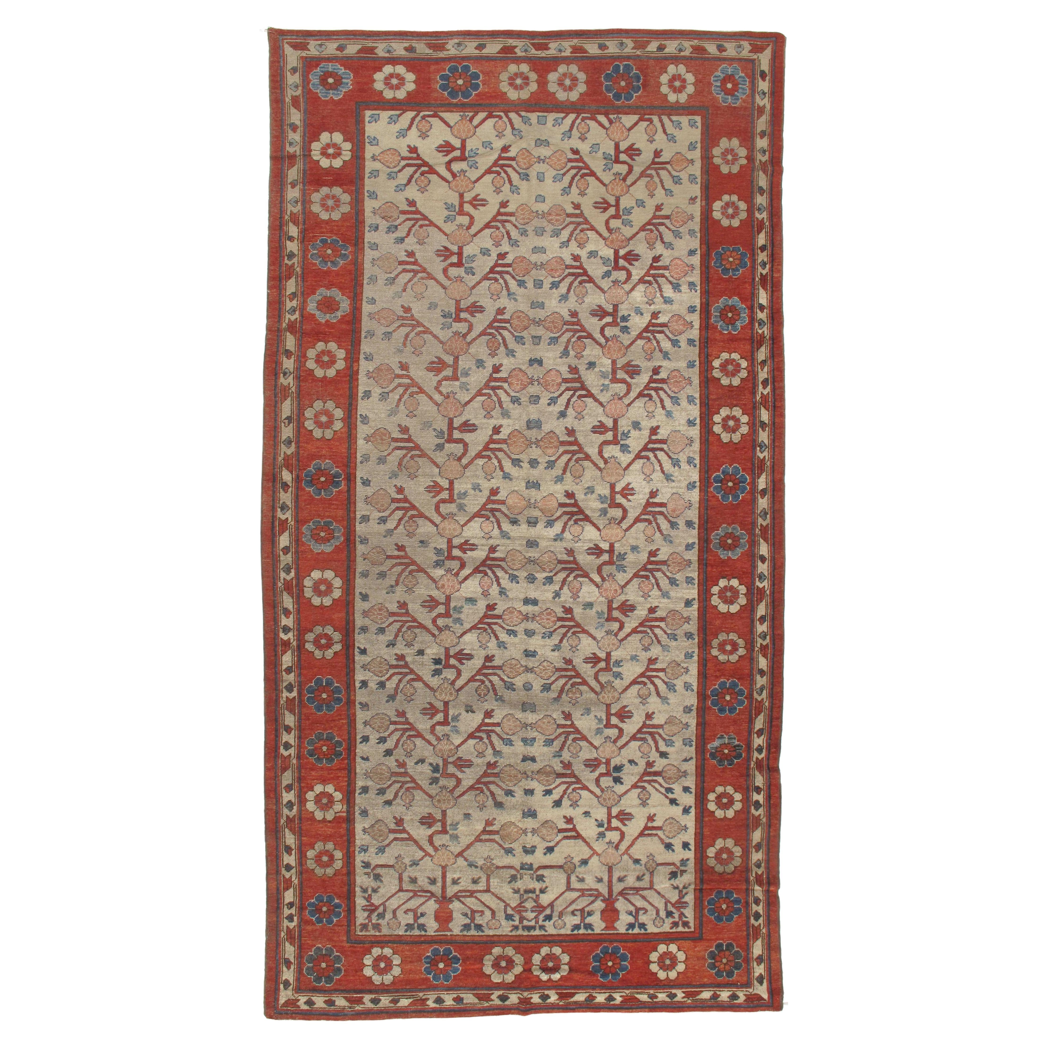 Antiker Khotan Samarkand-Teppich, 6'3 x 12'3 cm im Angebot