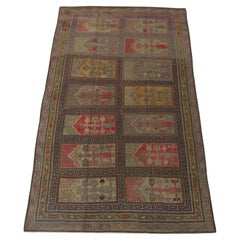 Antiker Khotan Samarkand-Teppich-8'7'' X 4'10''