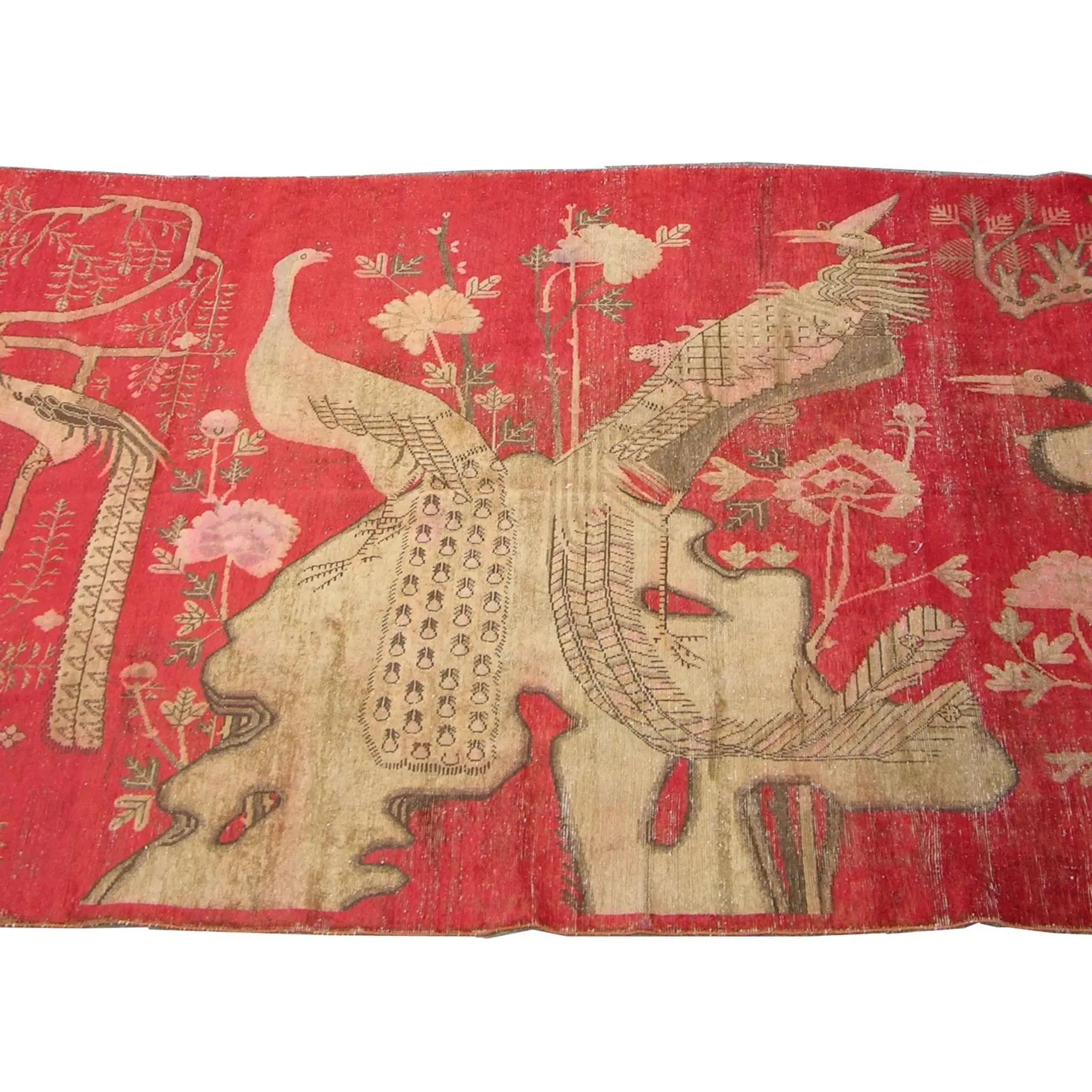 Antiker Khotan Samarkand-Teppich-8'8'' X 5'8'' (Empire) im Angebot