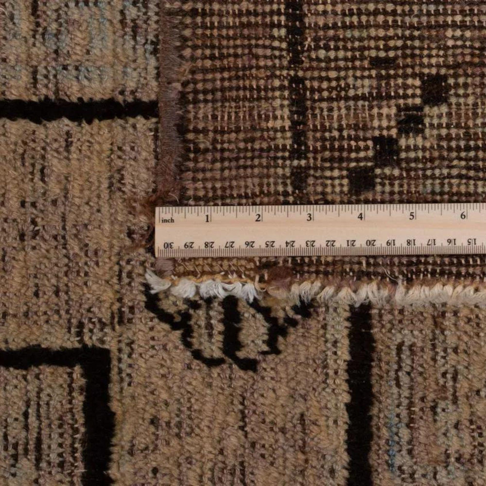 Hand-Knotted Antique Khotan Samarkand Wool Medallion Carpet (11’ 8” x 6’ 6”) For Sale