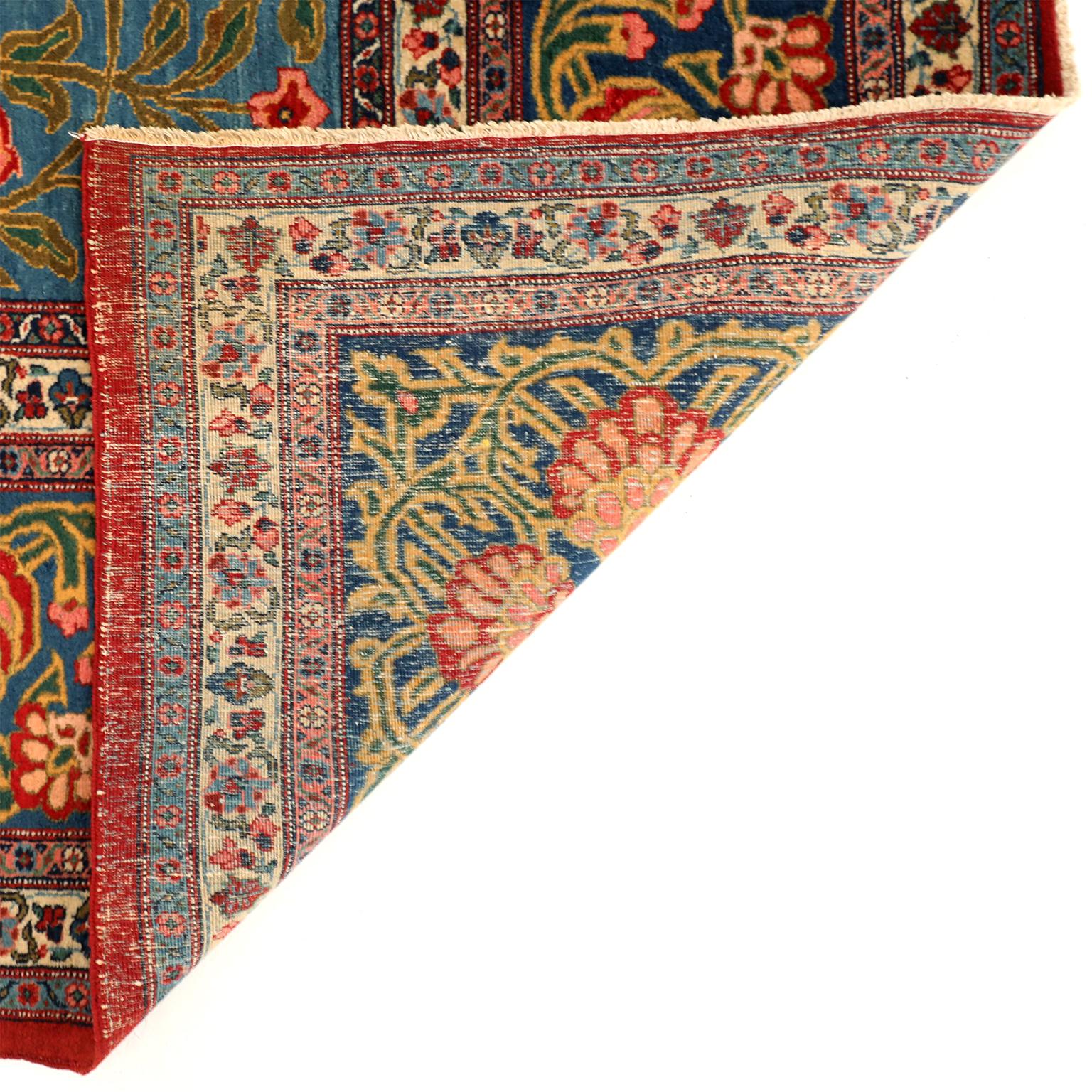Antiker persischer Khoy-Teppich aus den 1920er Jahren, großes Medaillon, 13' x 20' im Angebot 1