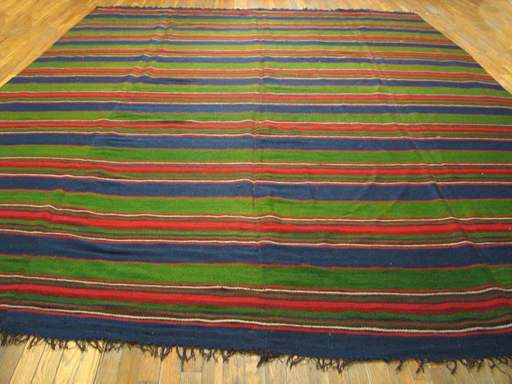 Antique Kilim, Anatolian rug. Size: 11'0
