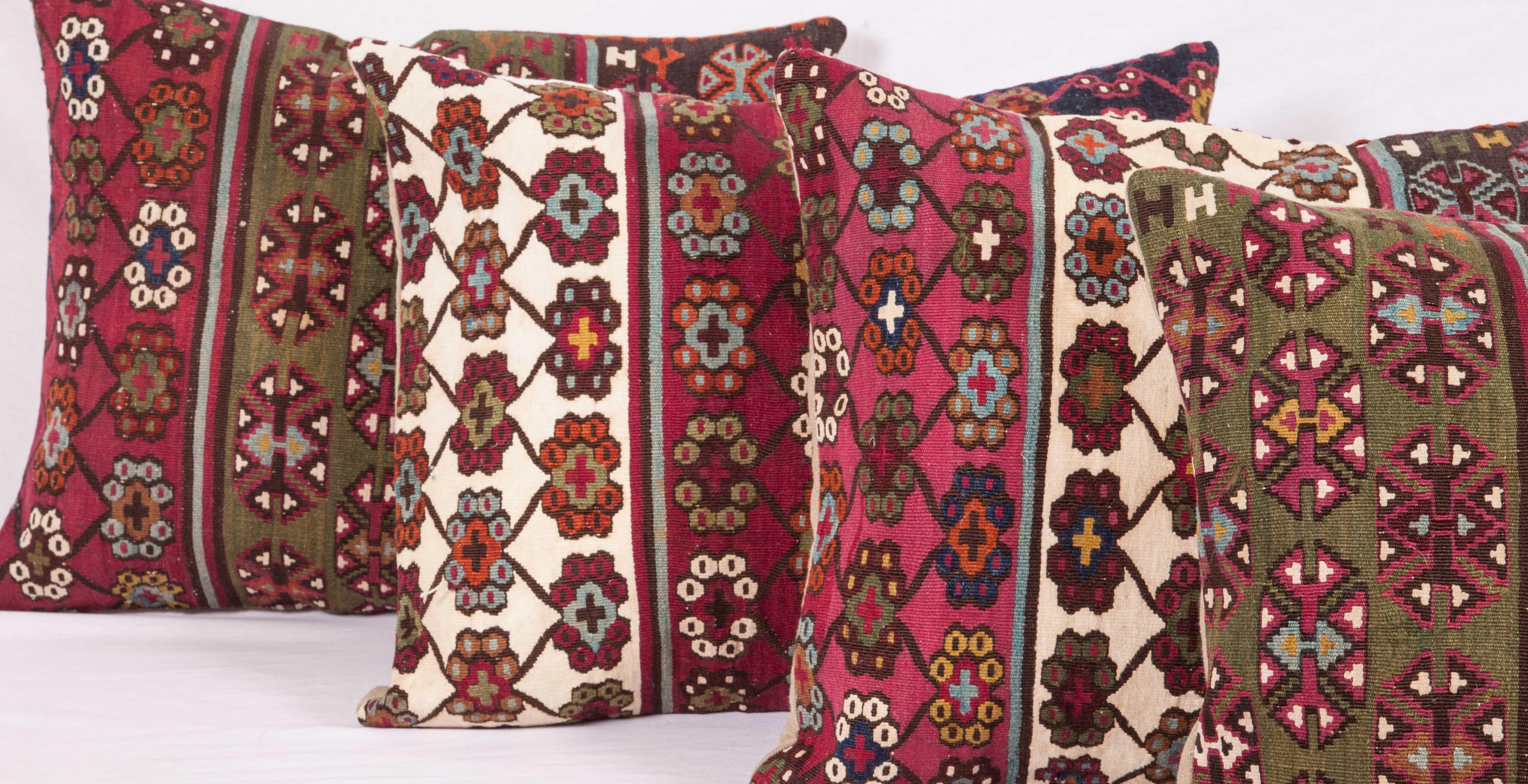 Antique Kilim Cuschion Covers Fashioned from Late 19th Century Turkish Kilim 5