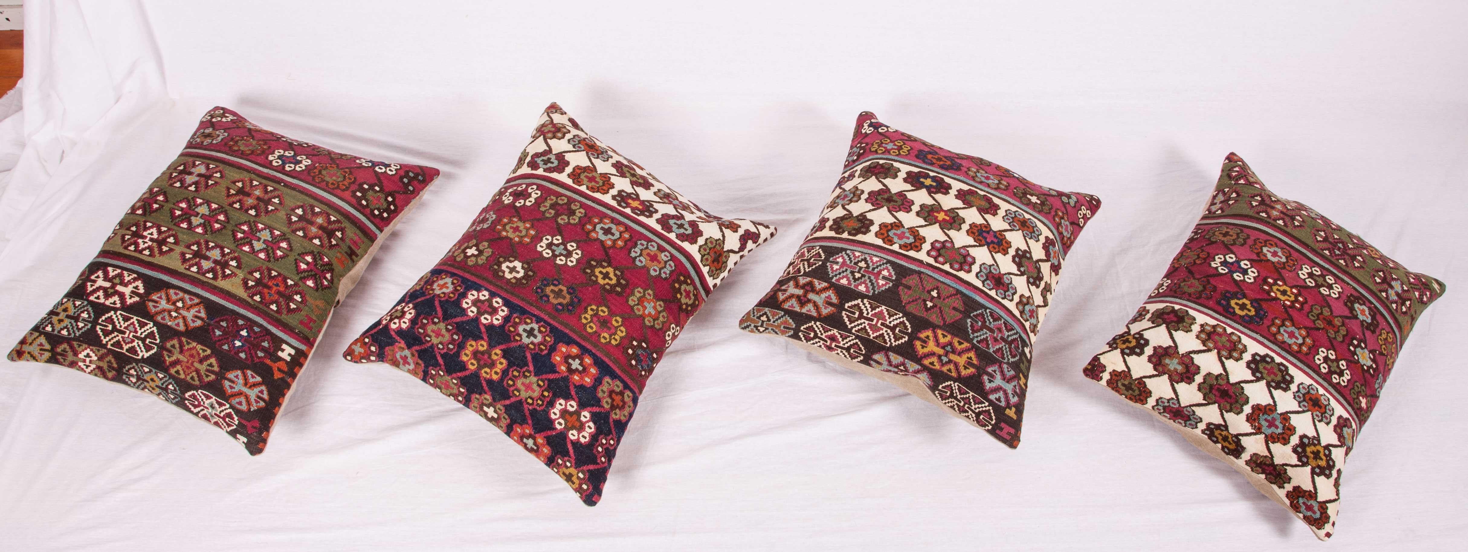 Antique Kilim Cuschion Covers Fashioned from Late 19th Century Turkish Kilim 6