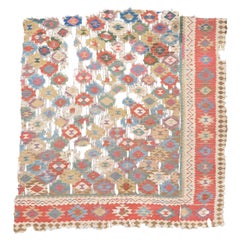 Antique Kilim Fragment - Mid 19th Century