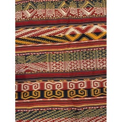 Antique Kilim Geometric Design Rug 10' X 6'1'