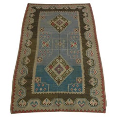 Used Kilim Geometric Design Rug 10' X 6'1''