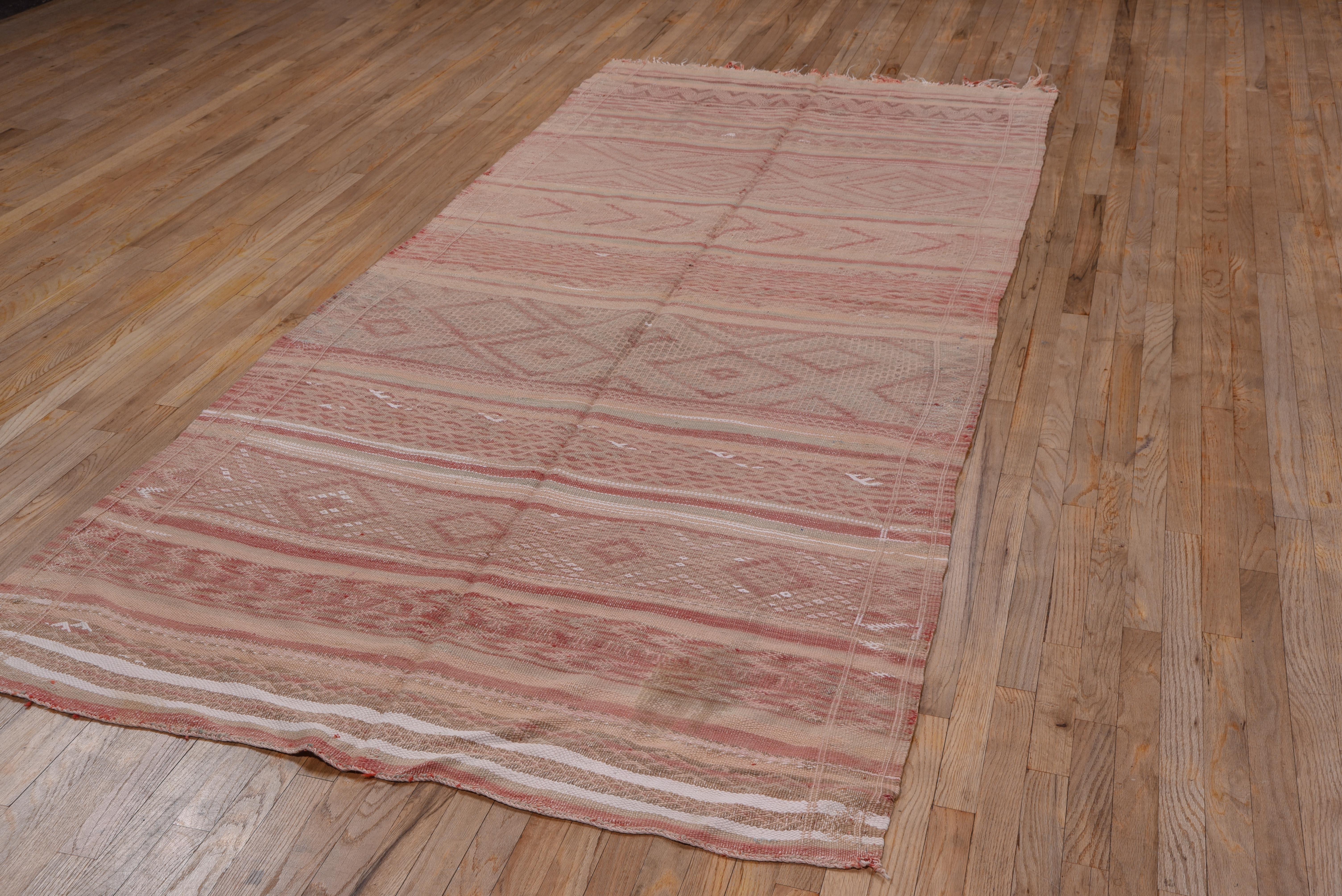Wool Antique Kilim Hand Woven For Sale
