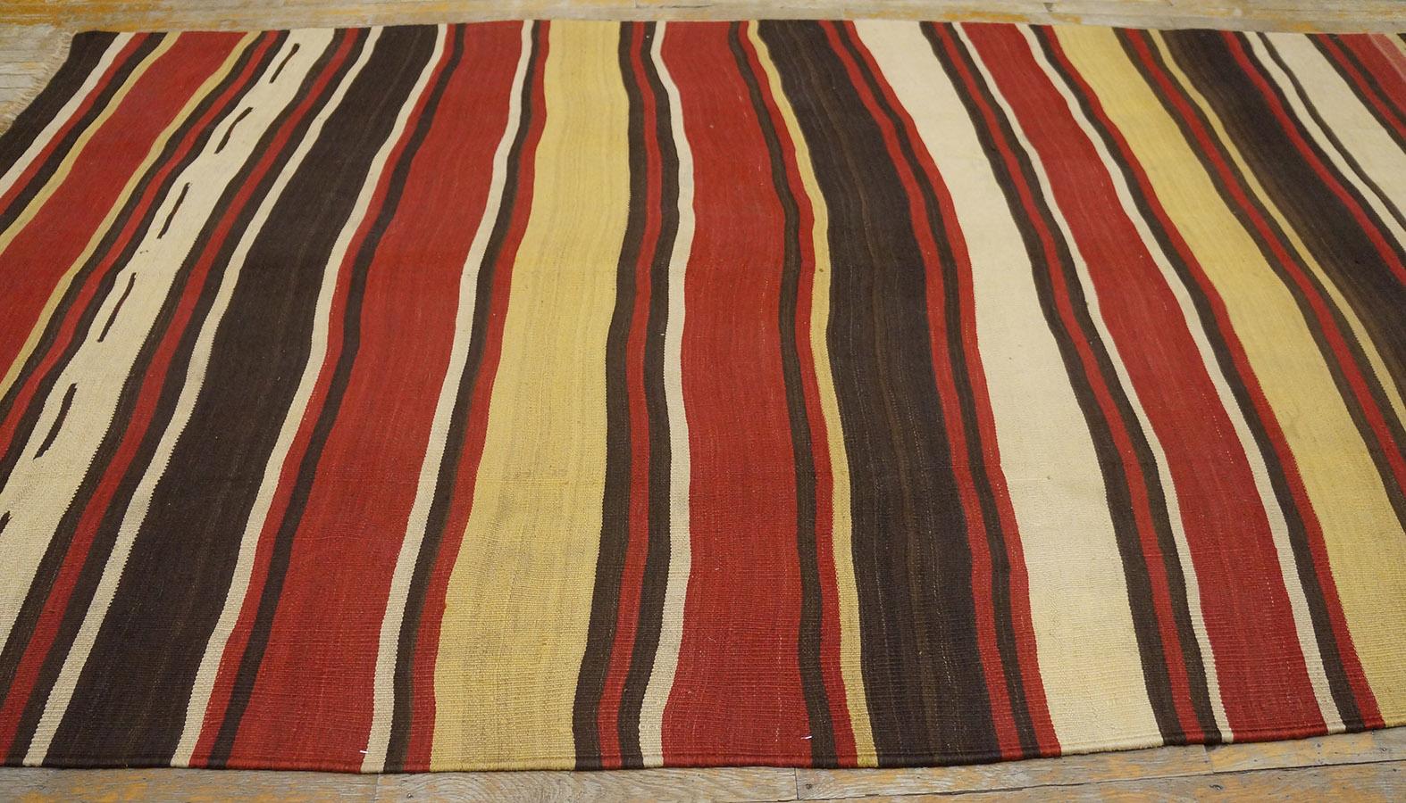 Early 20th Century N.W. Persian Flat-Weave ( 6' x 10'8